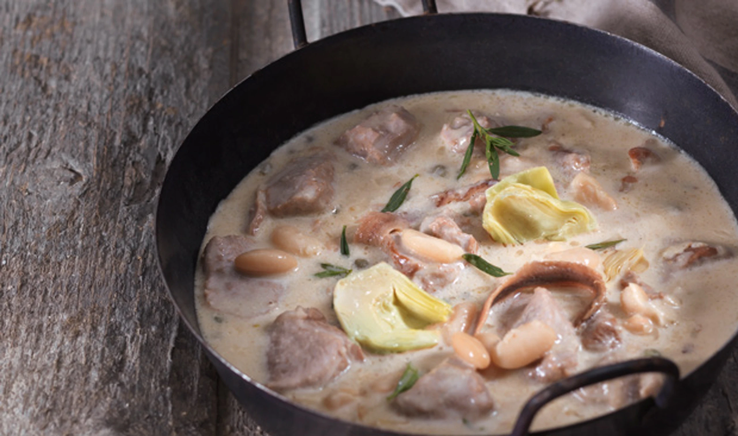 Kalbseintopf mit Buchweizensterz