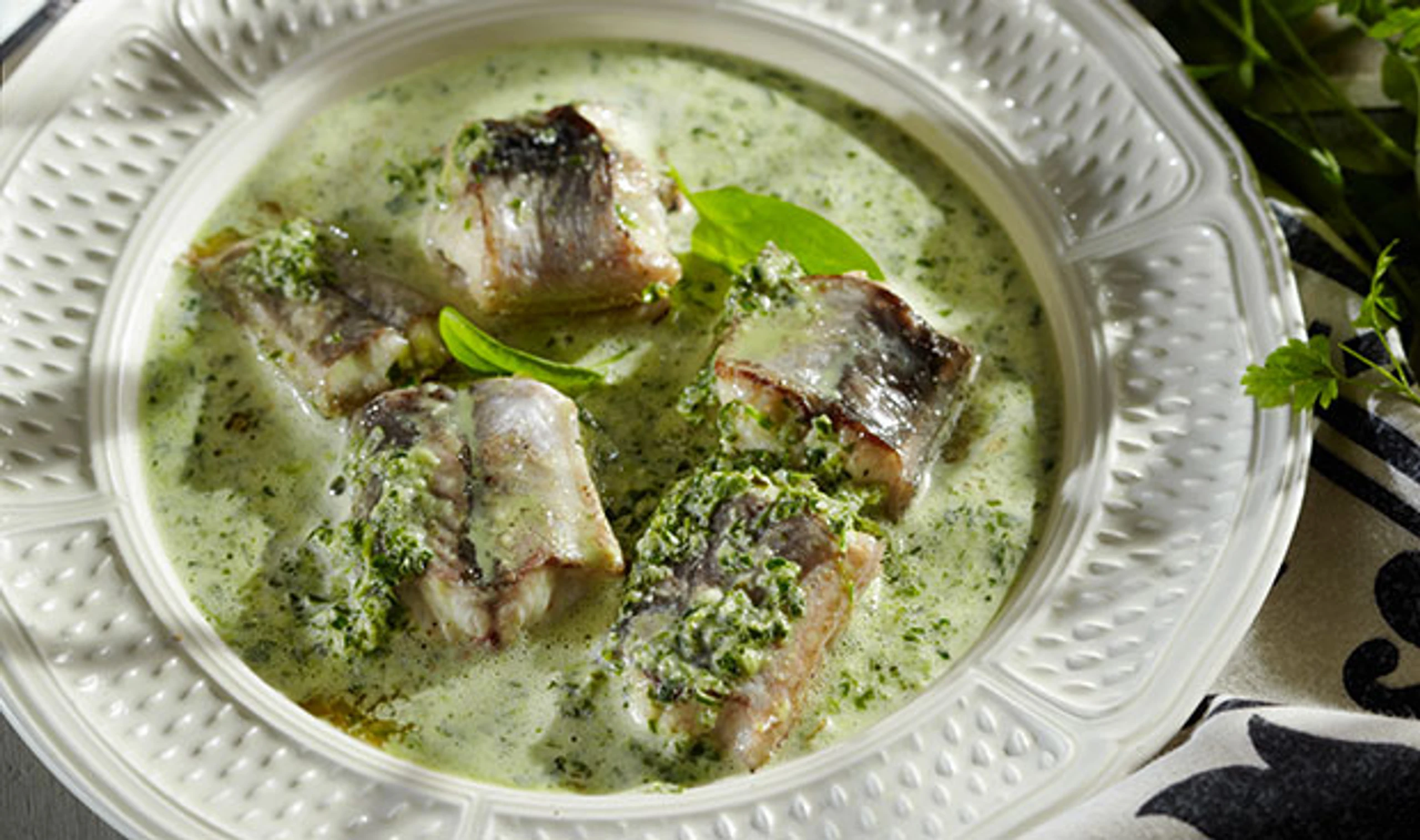 Paling in 't groen: Aal in grüner Sauce