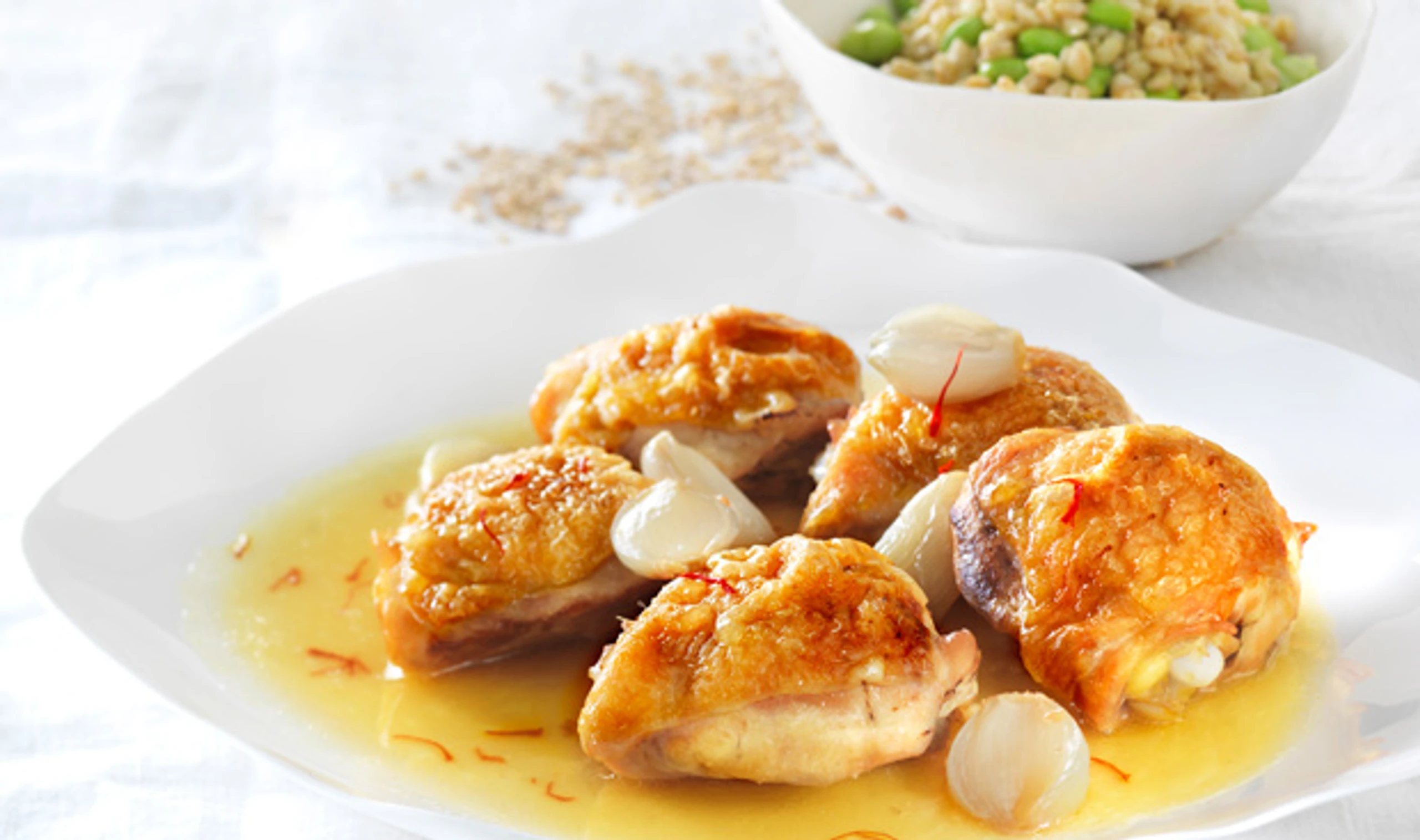 Einkorn-Risipisi mit Safranhendl