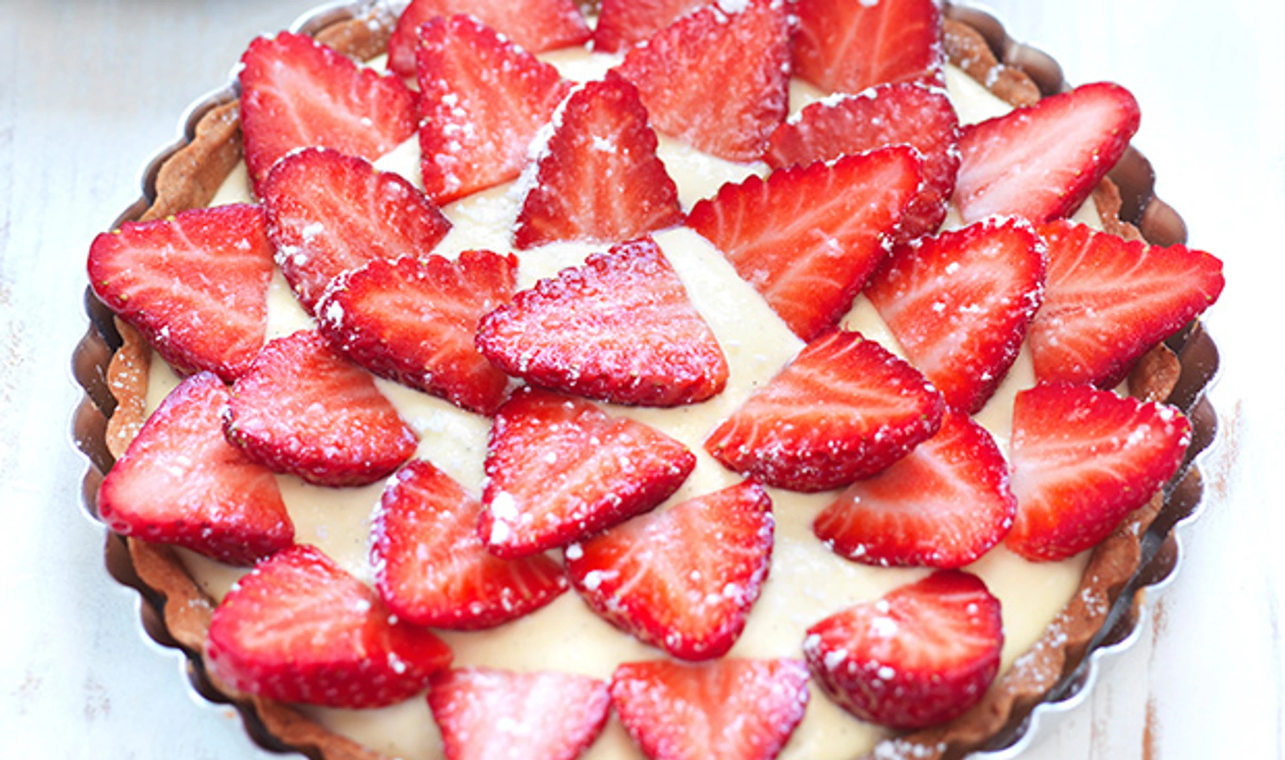 Erdbeer-Vanilletarte