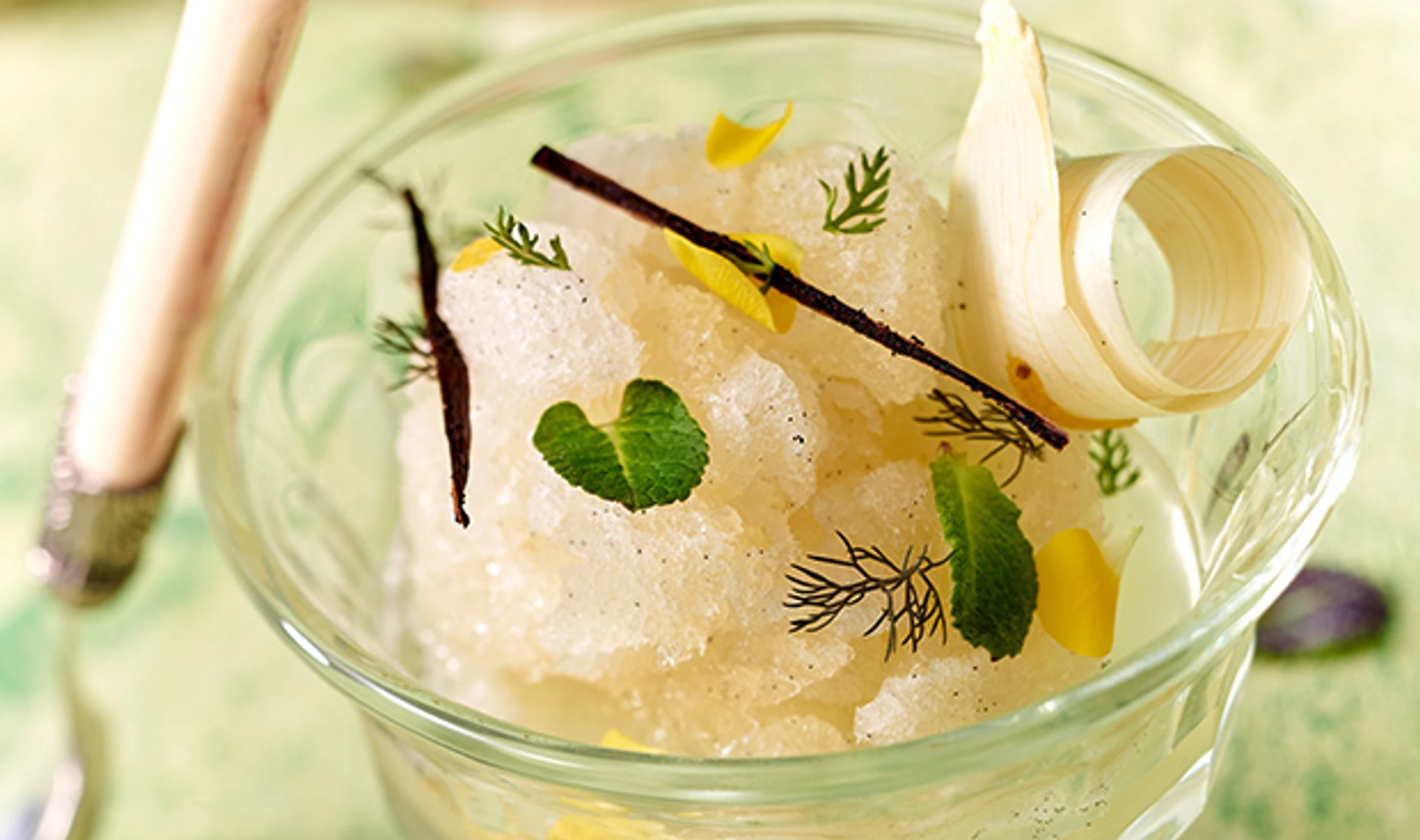 Spargel-Vanille-Granité