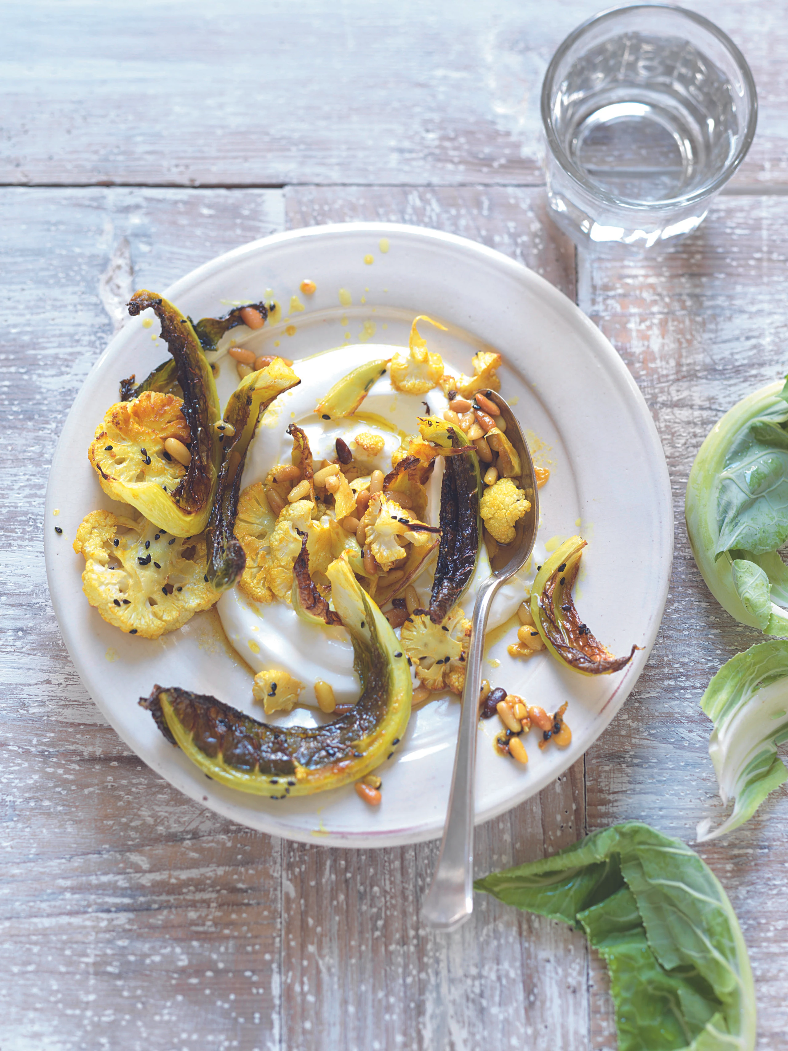 Röstkarfiol mit Joghurt