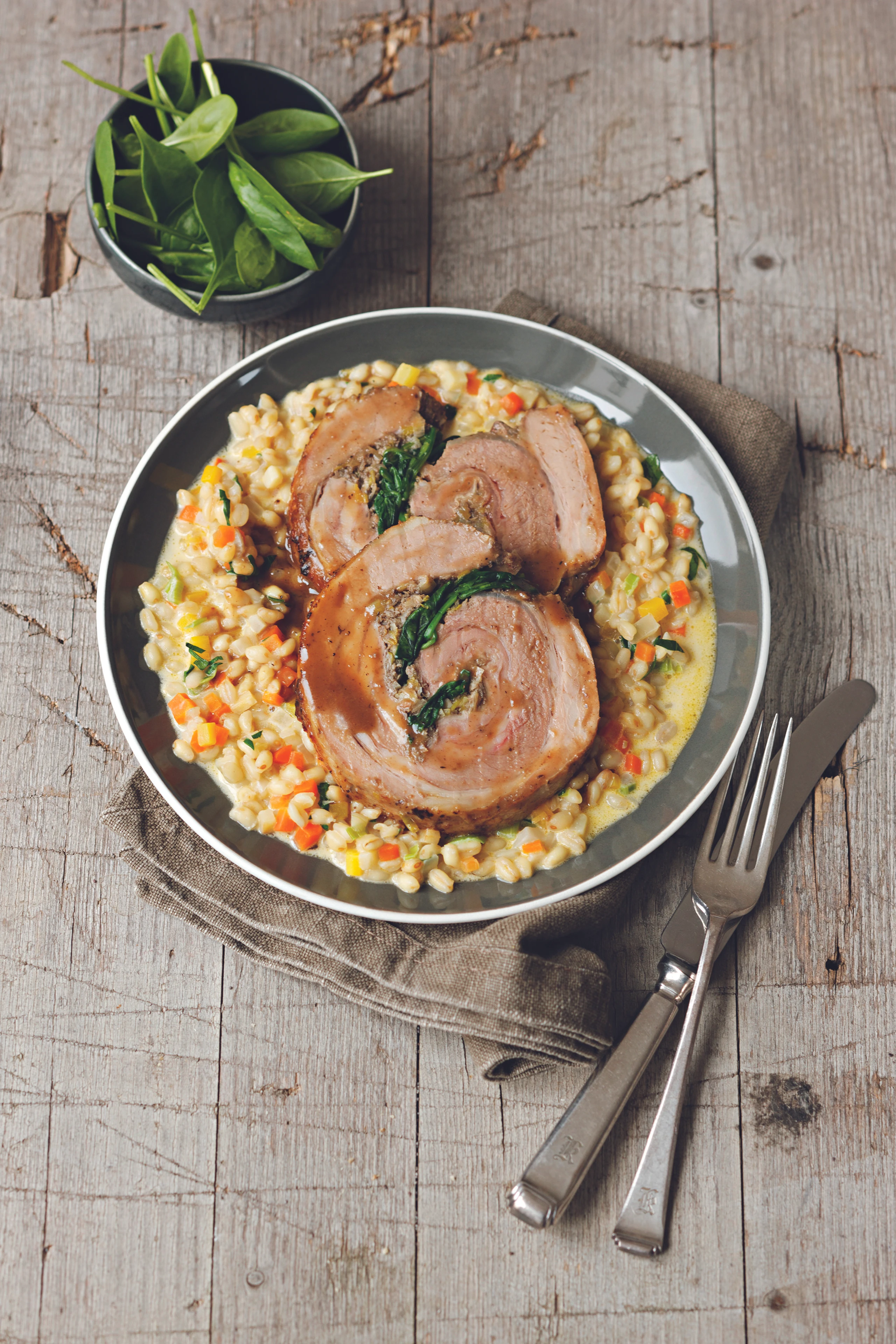 Kalbsbrust mit Schwammerlfülle