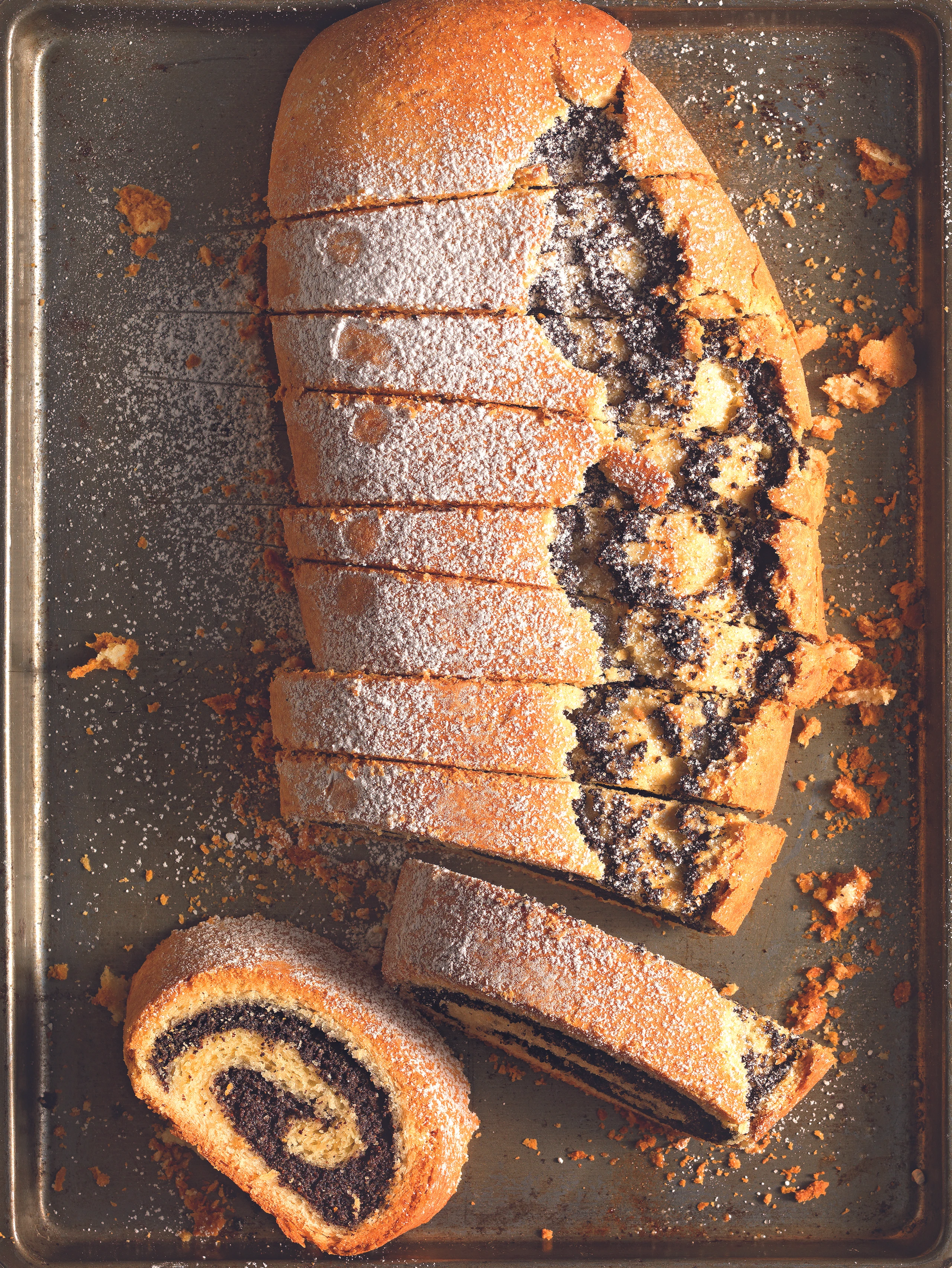 Germteig-Mohnstrudel