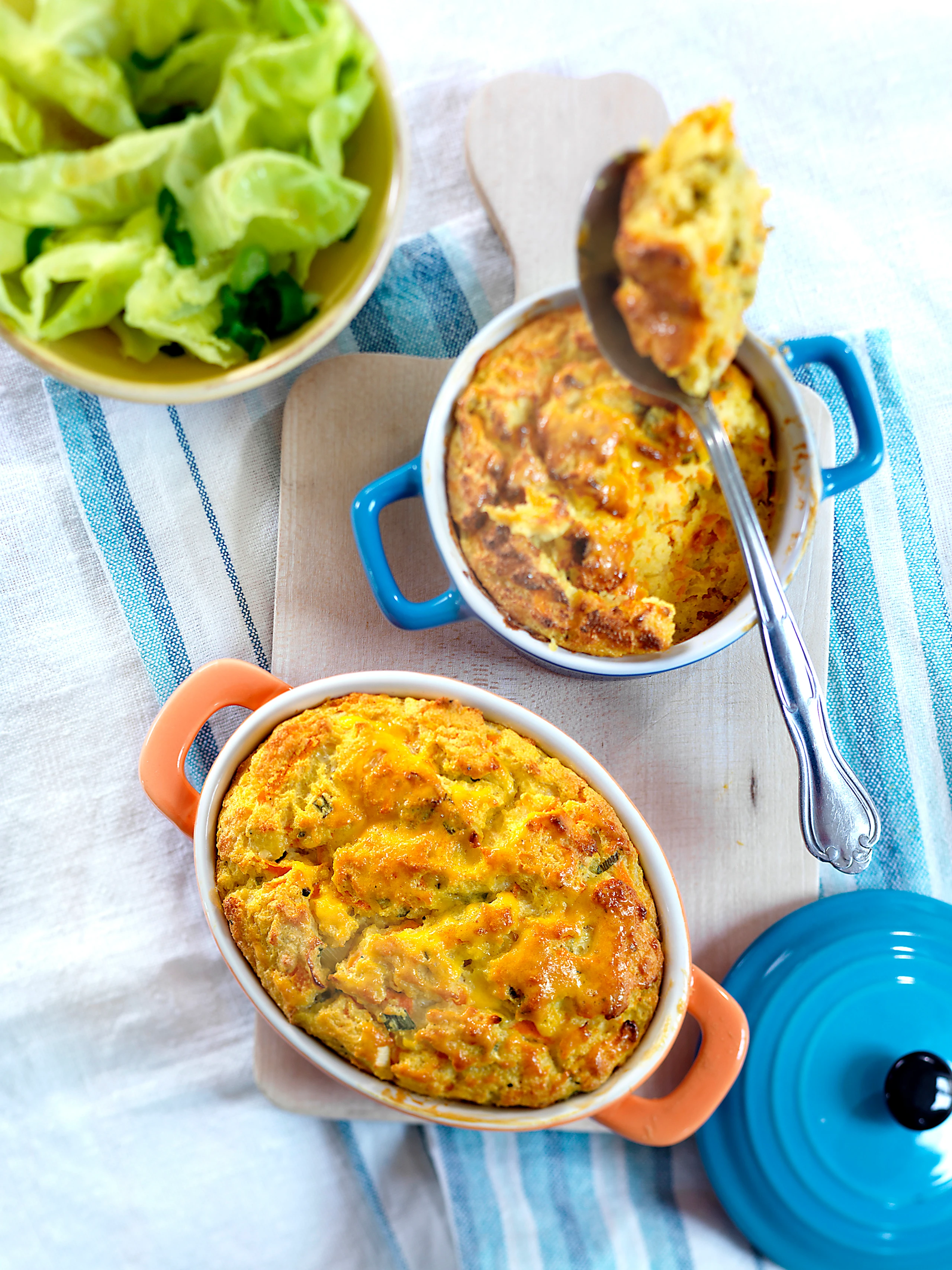 Pikante Grießaufläufe