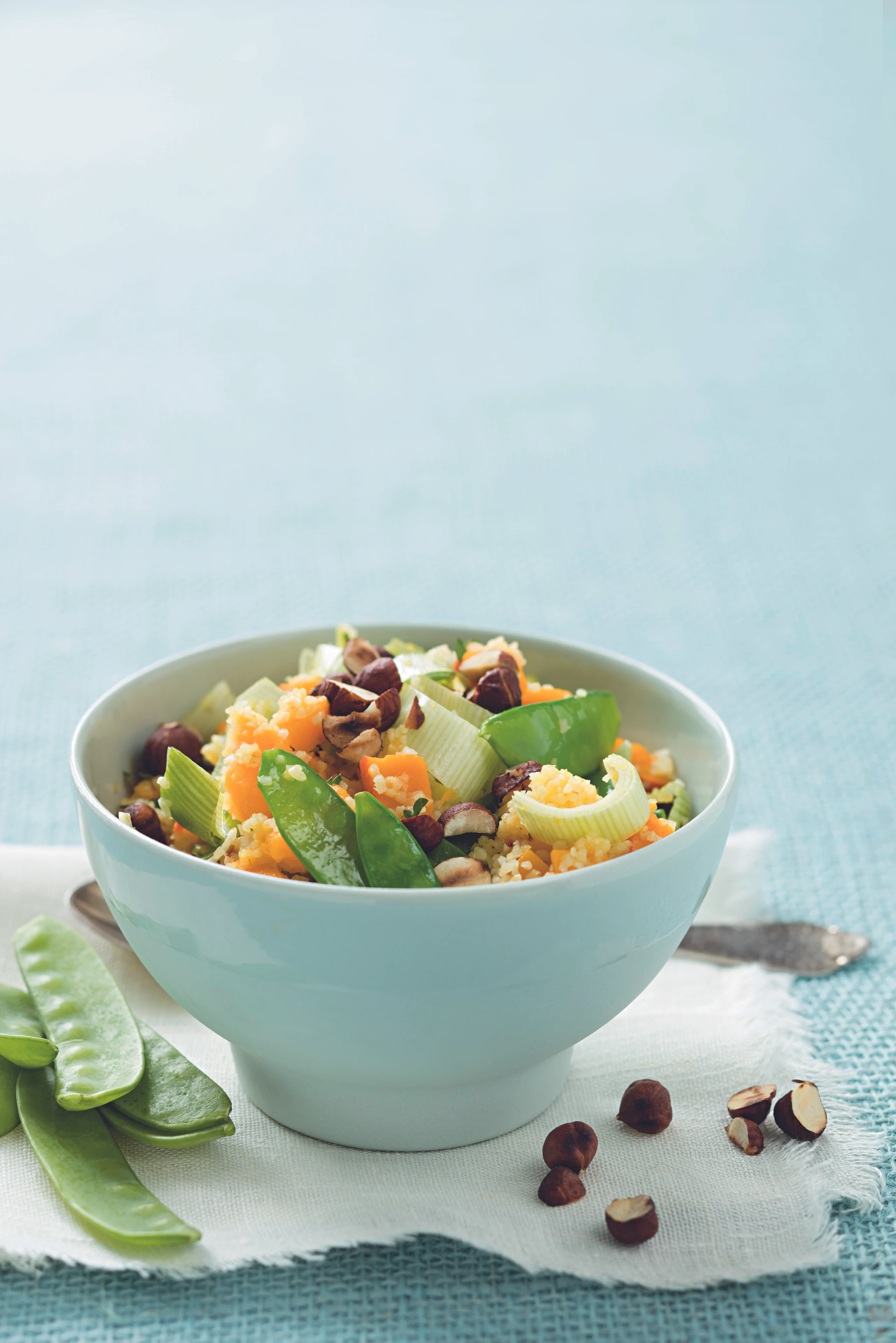 Kürbis-Bulgur mit Nüssen