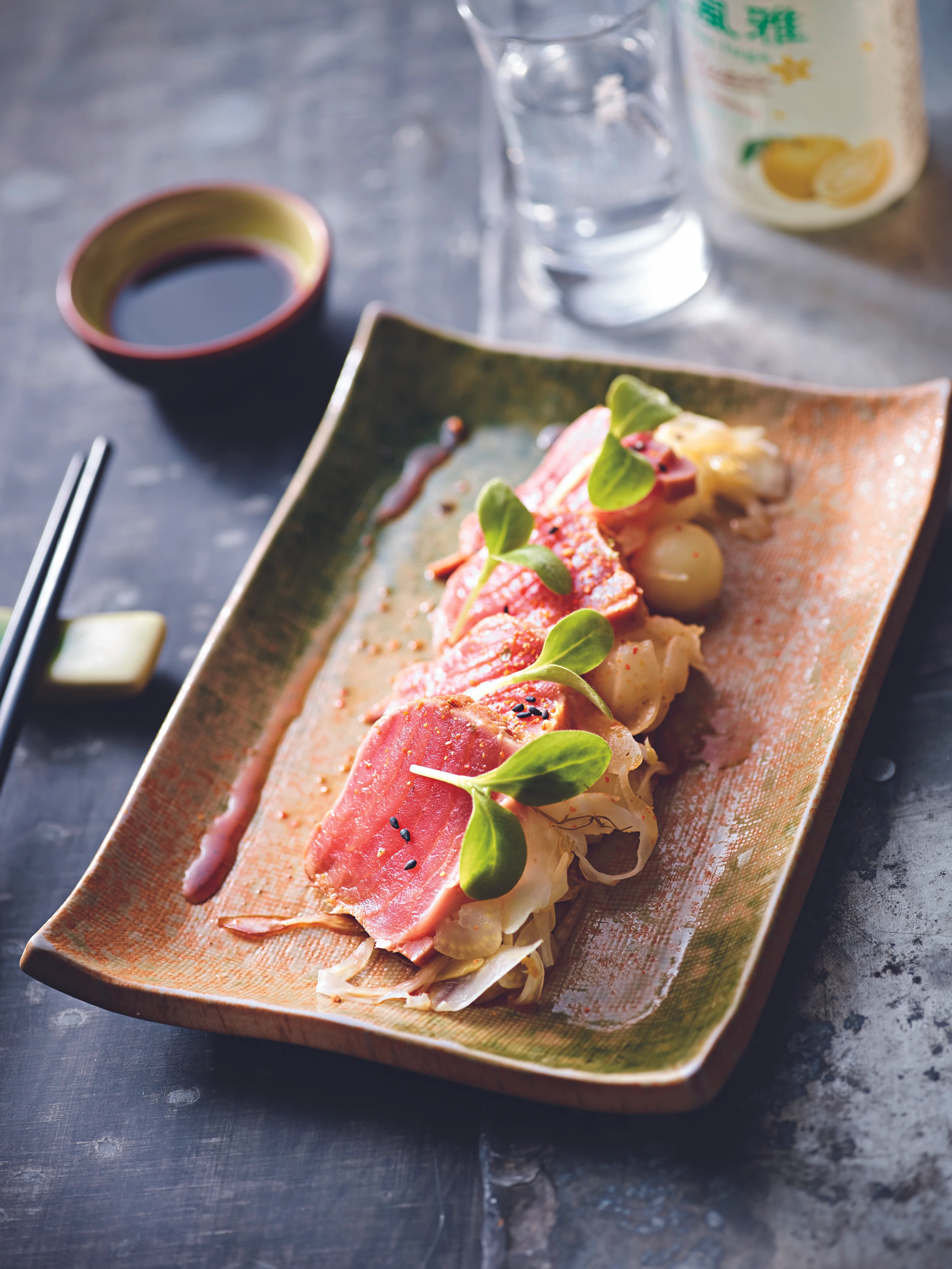 Tuna Takiri mit Fenchel und Melone