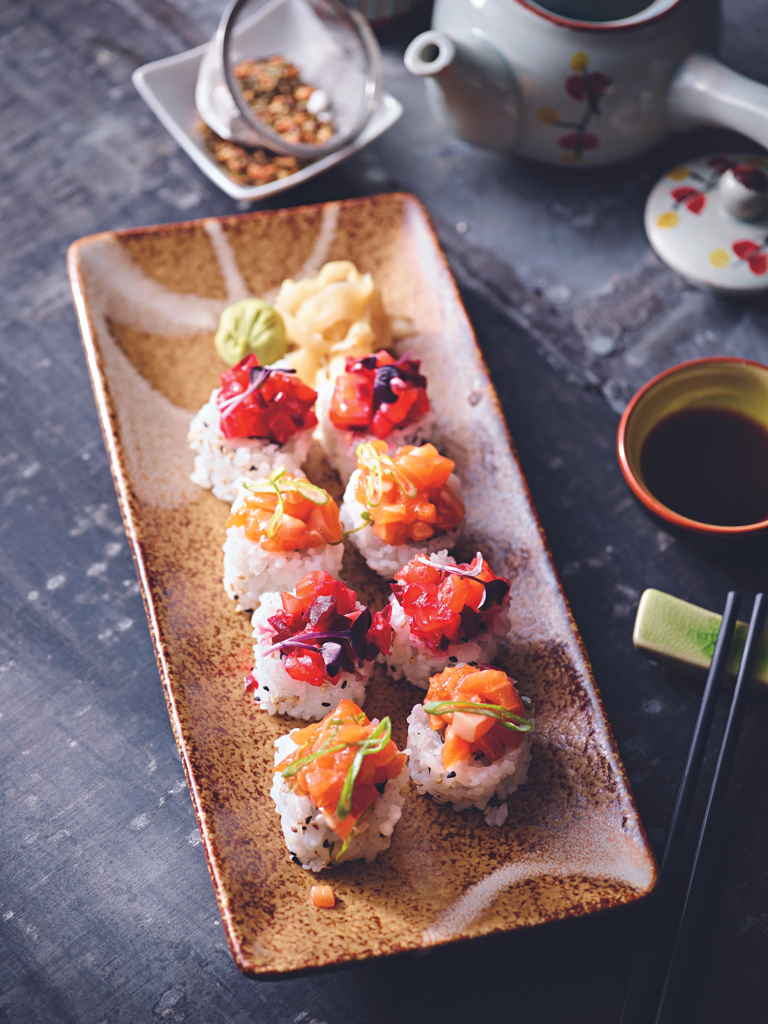 Sakana-Rolle mit zweierlei Tatar