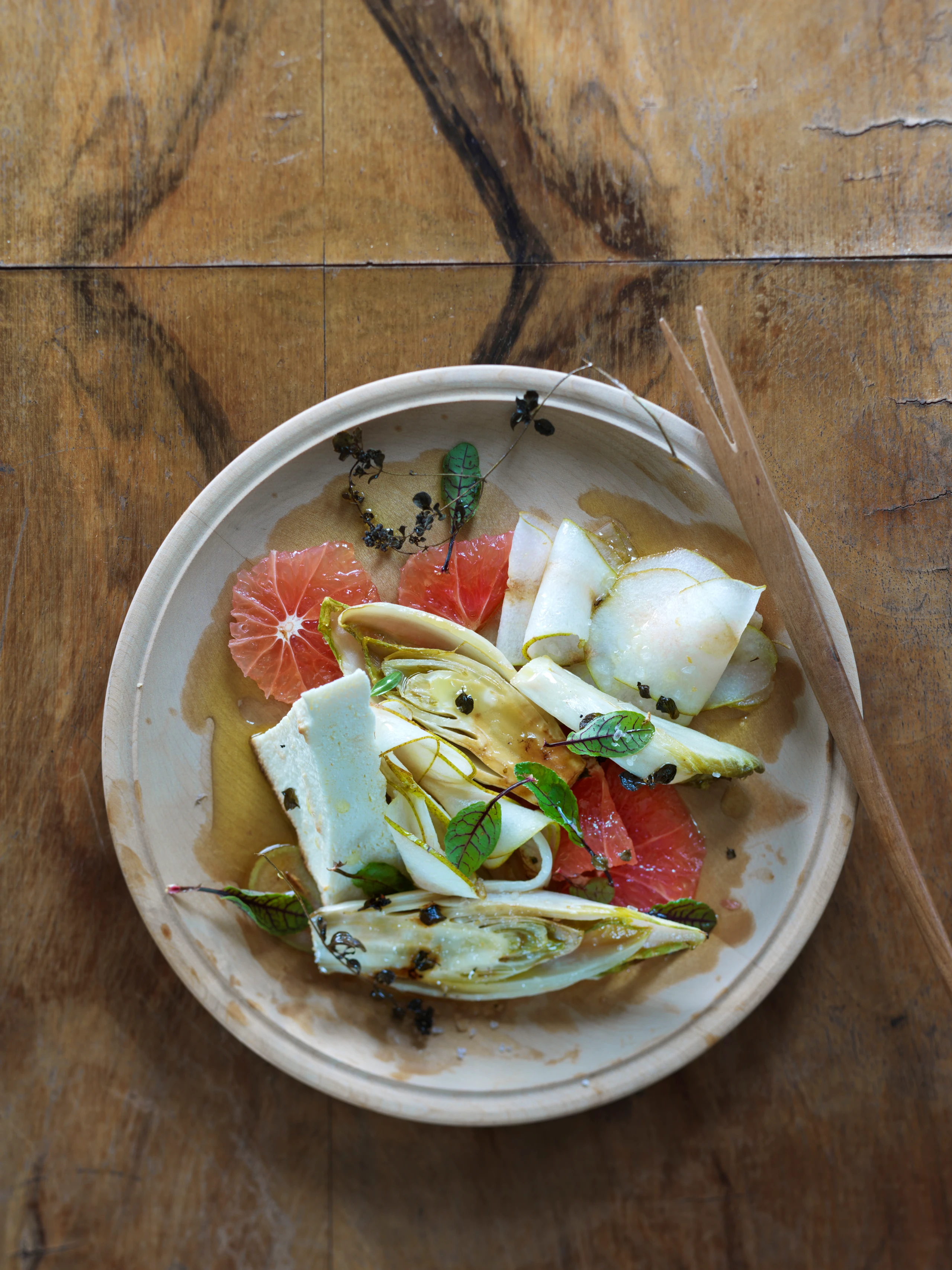 Karamellisierter Chicorée mit Ricotta