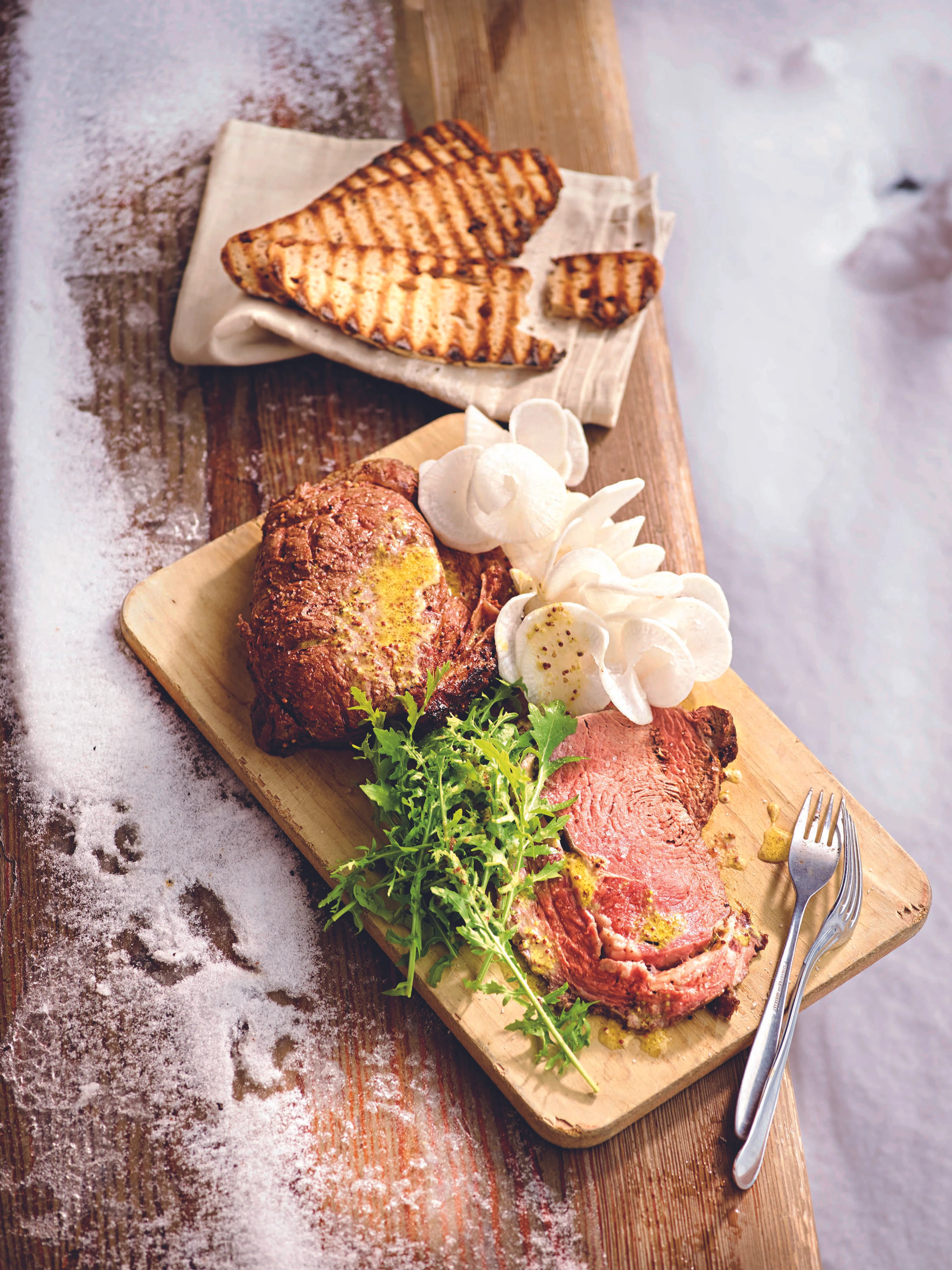 Roastbeef mit Senfmarinade