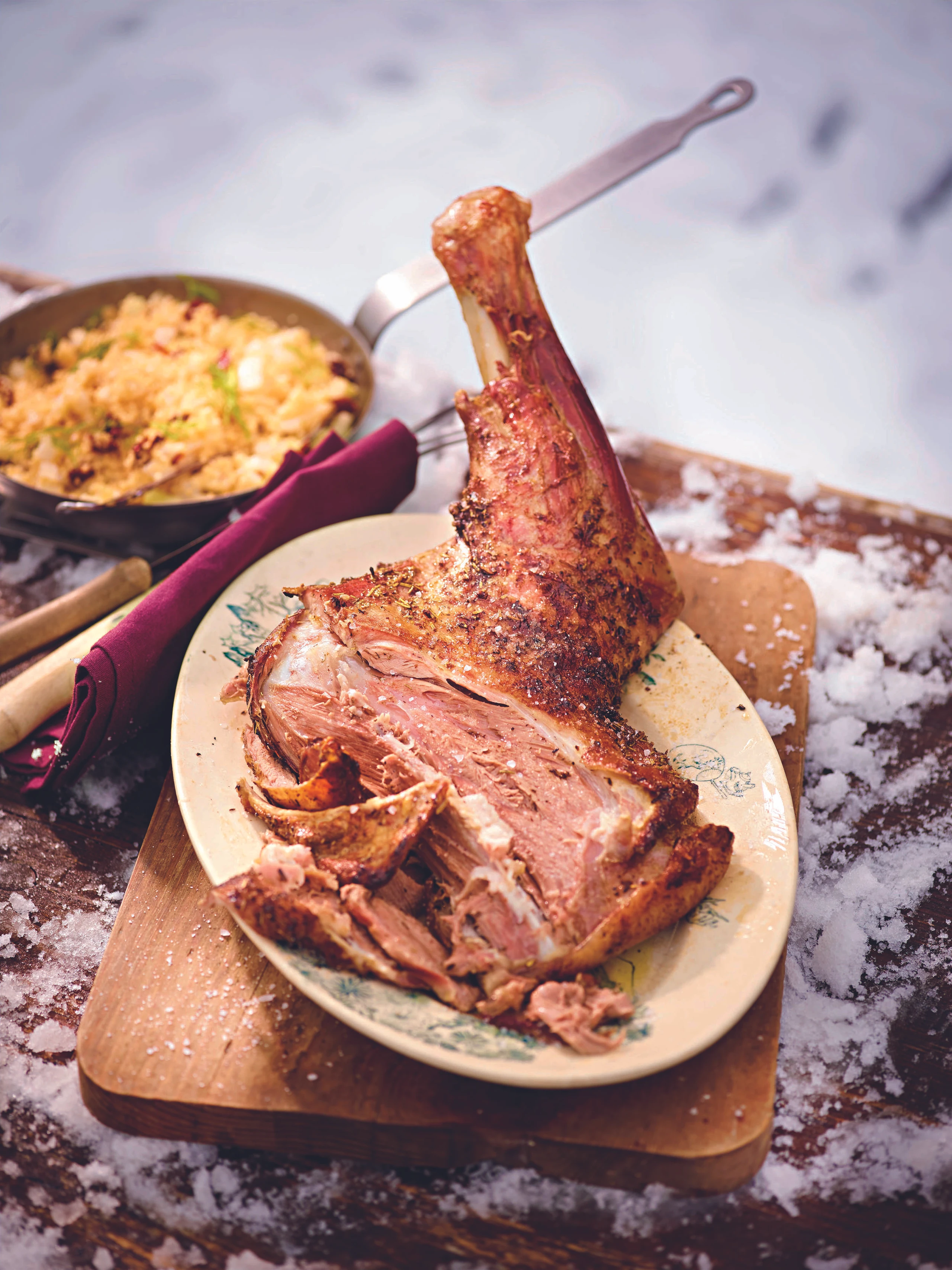 Lammschulter mit Fenchel-Couscous