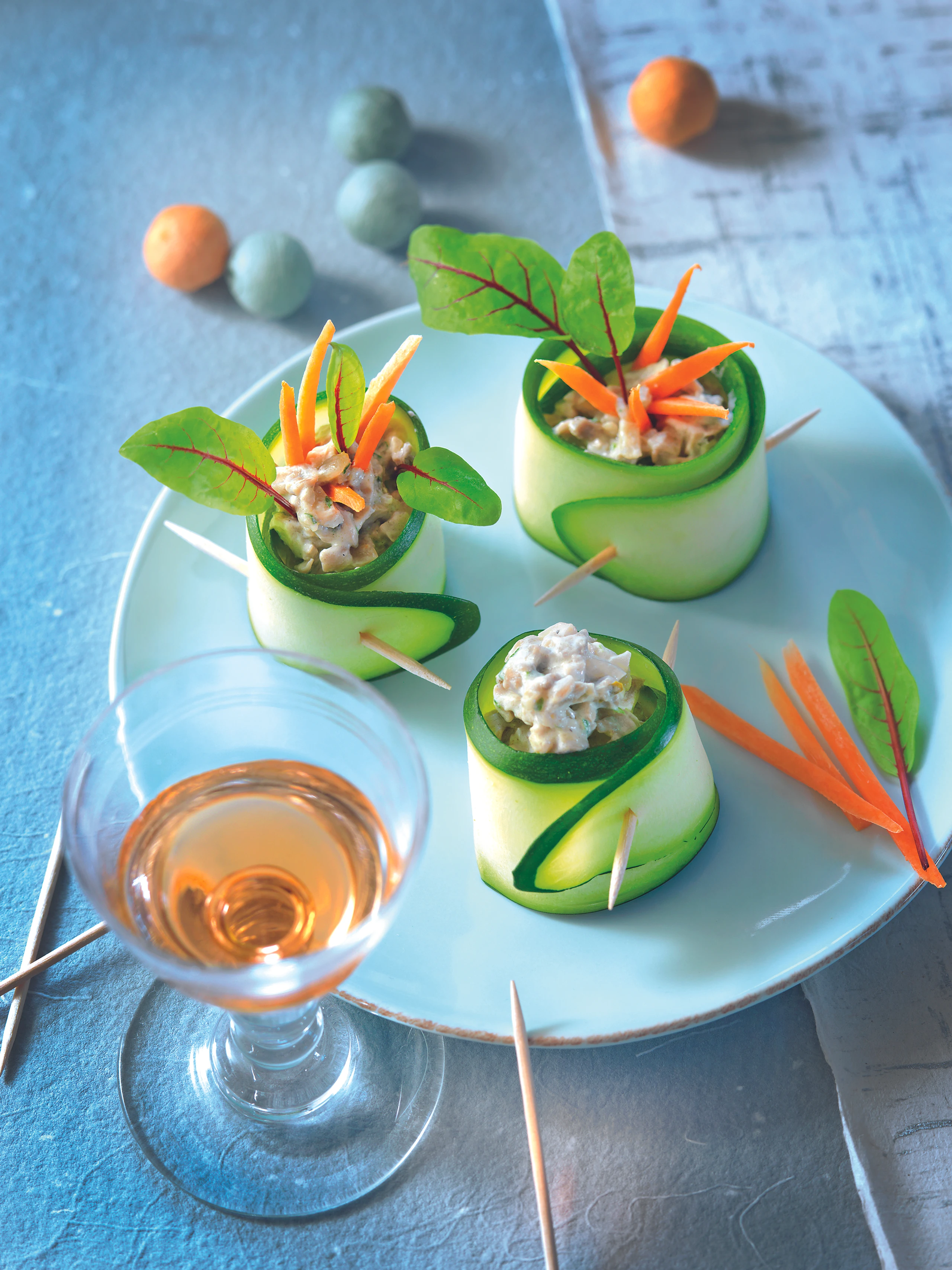 Zucchini-Pilz-Röllchen