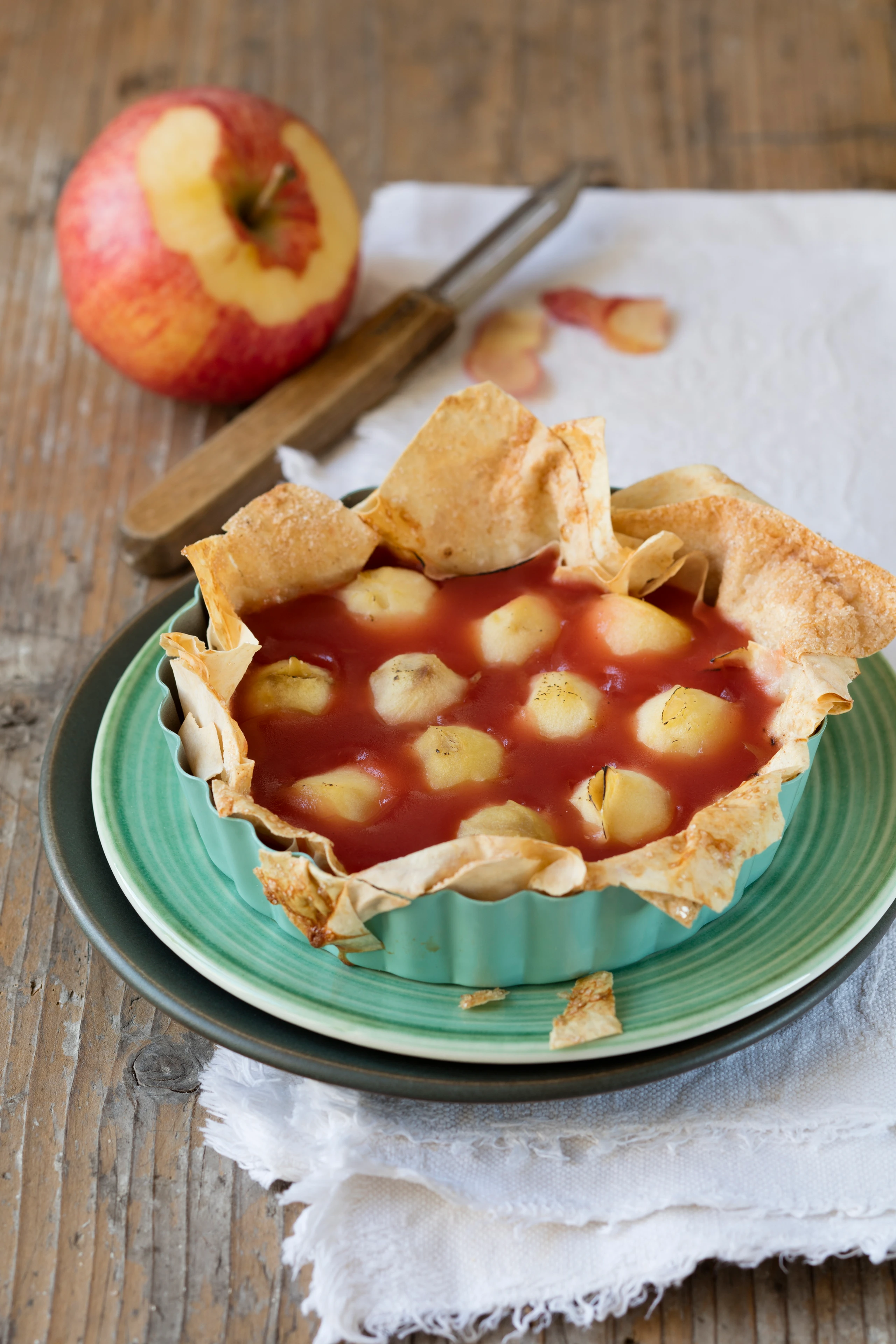 Knusprige Apfeltörtchen