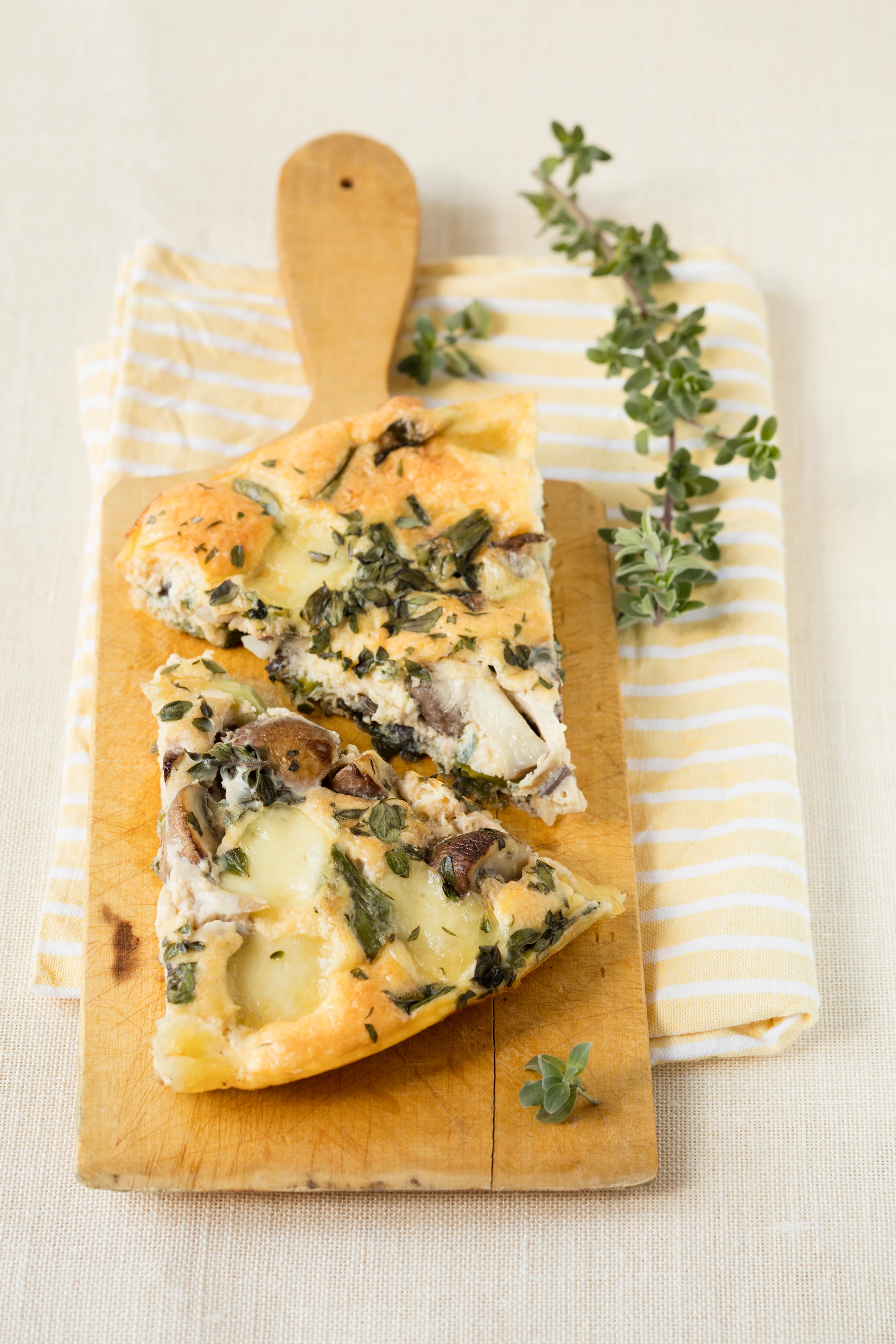 Frittata mit Schwammerln und Lauch