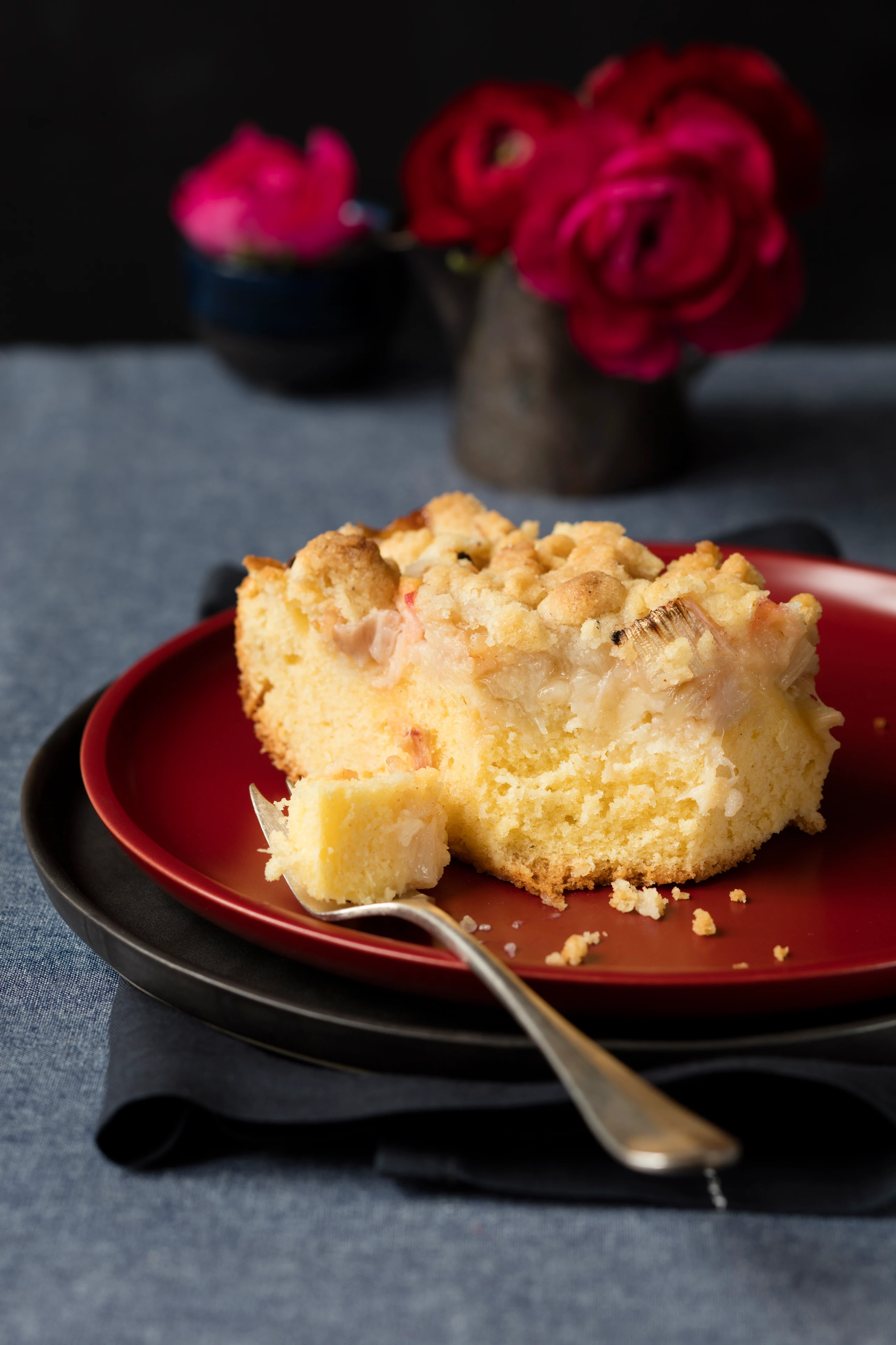 Rhabarber-Streuselkuchen