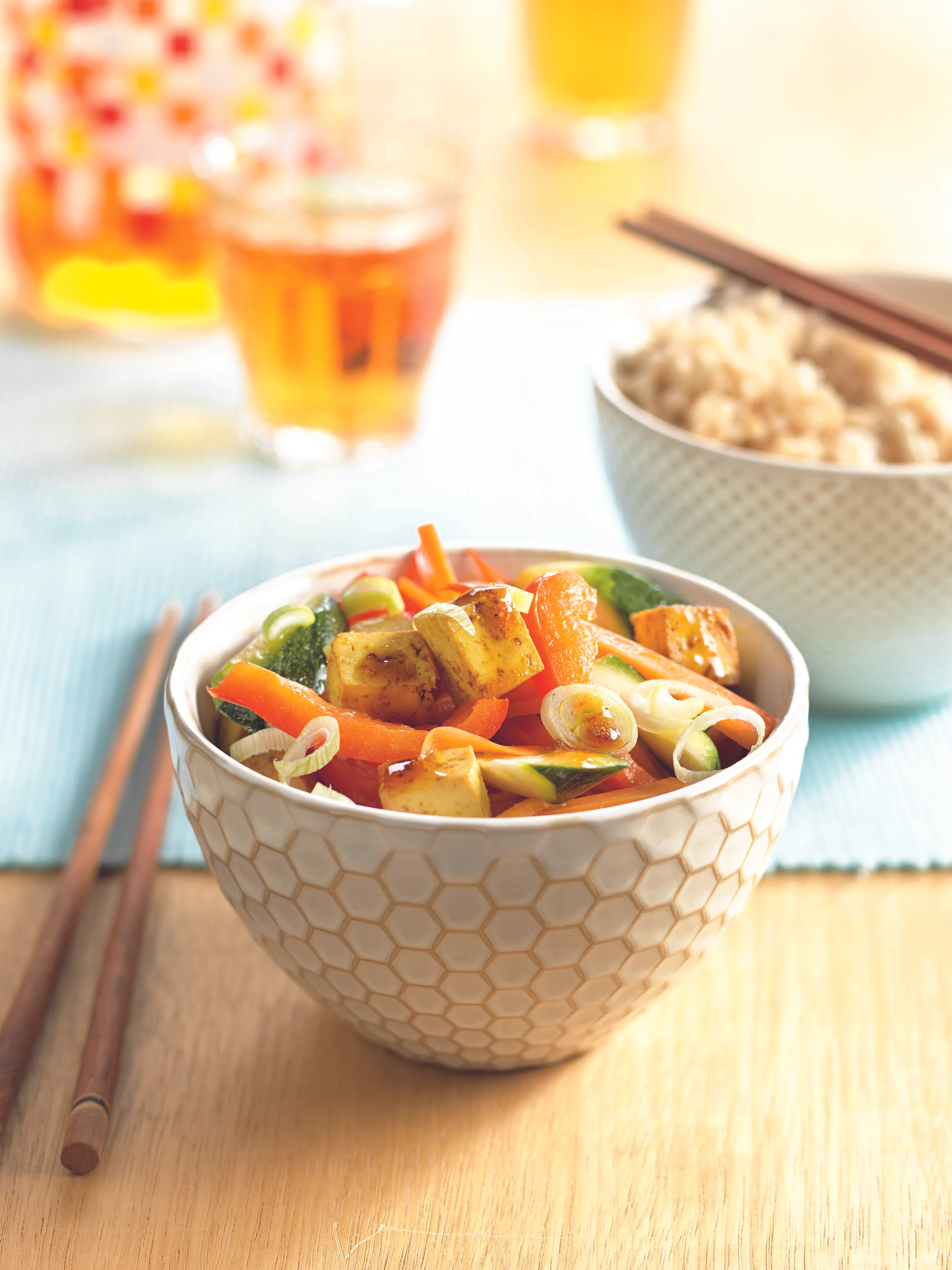 Schneller Gemüse-Wok mit Tofu