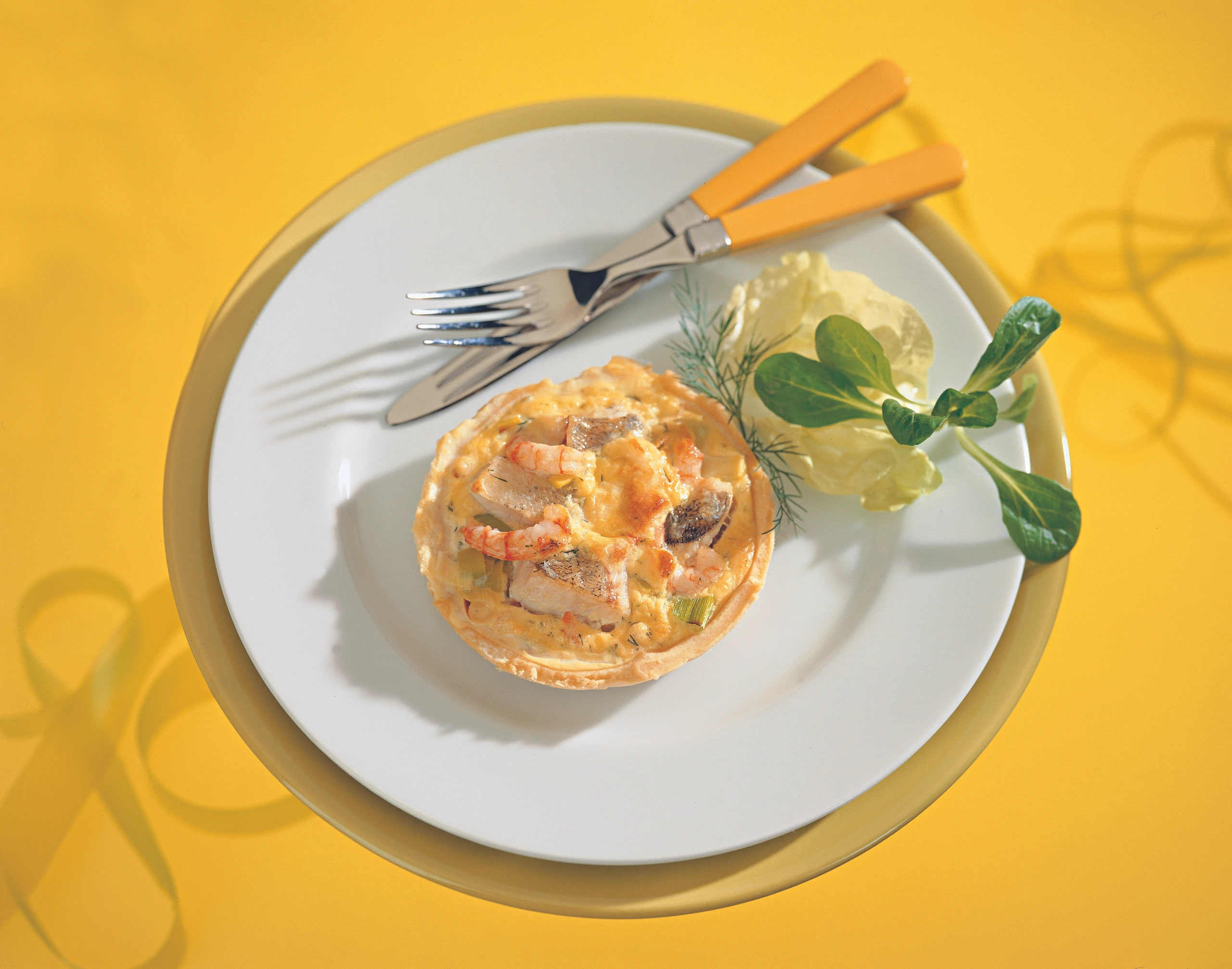 Mini-Quiches mit Fisch und Shrimps