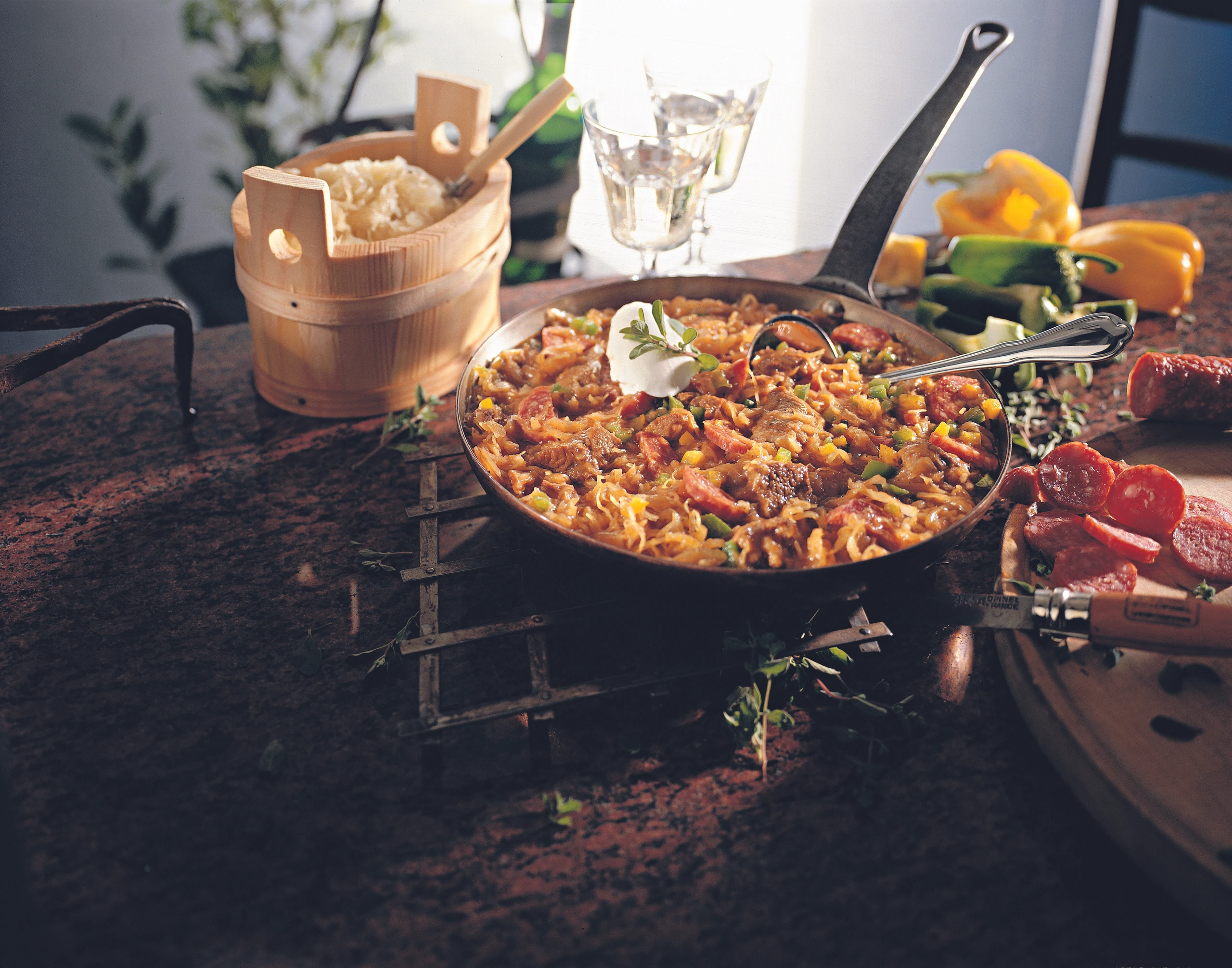 Krautfleisch mit Paprika