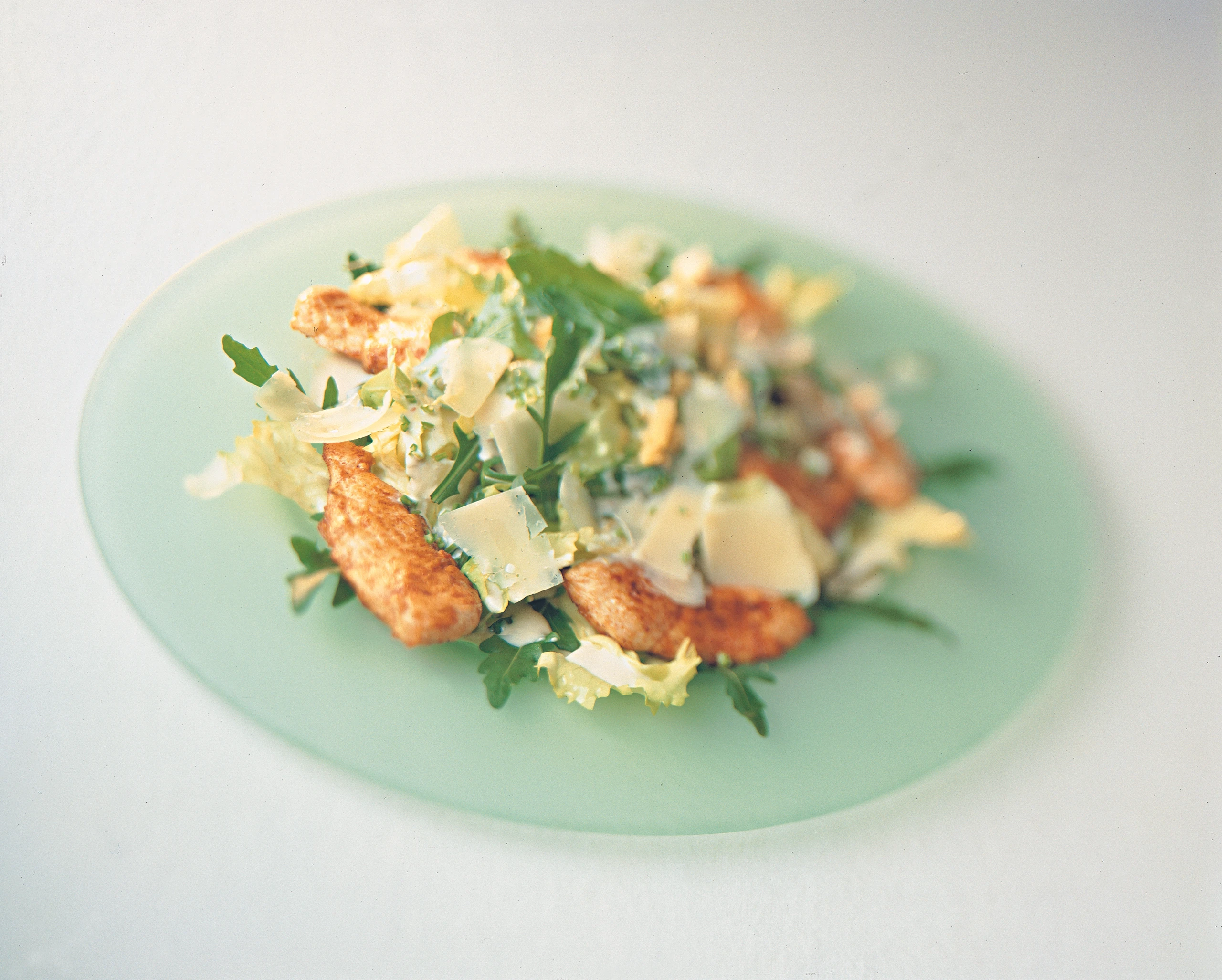 Caesar Salad mit Hühnerbruststreifen