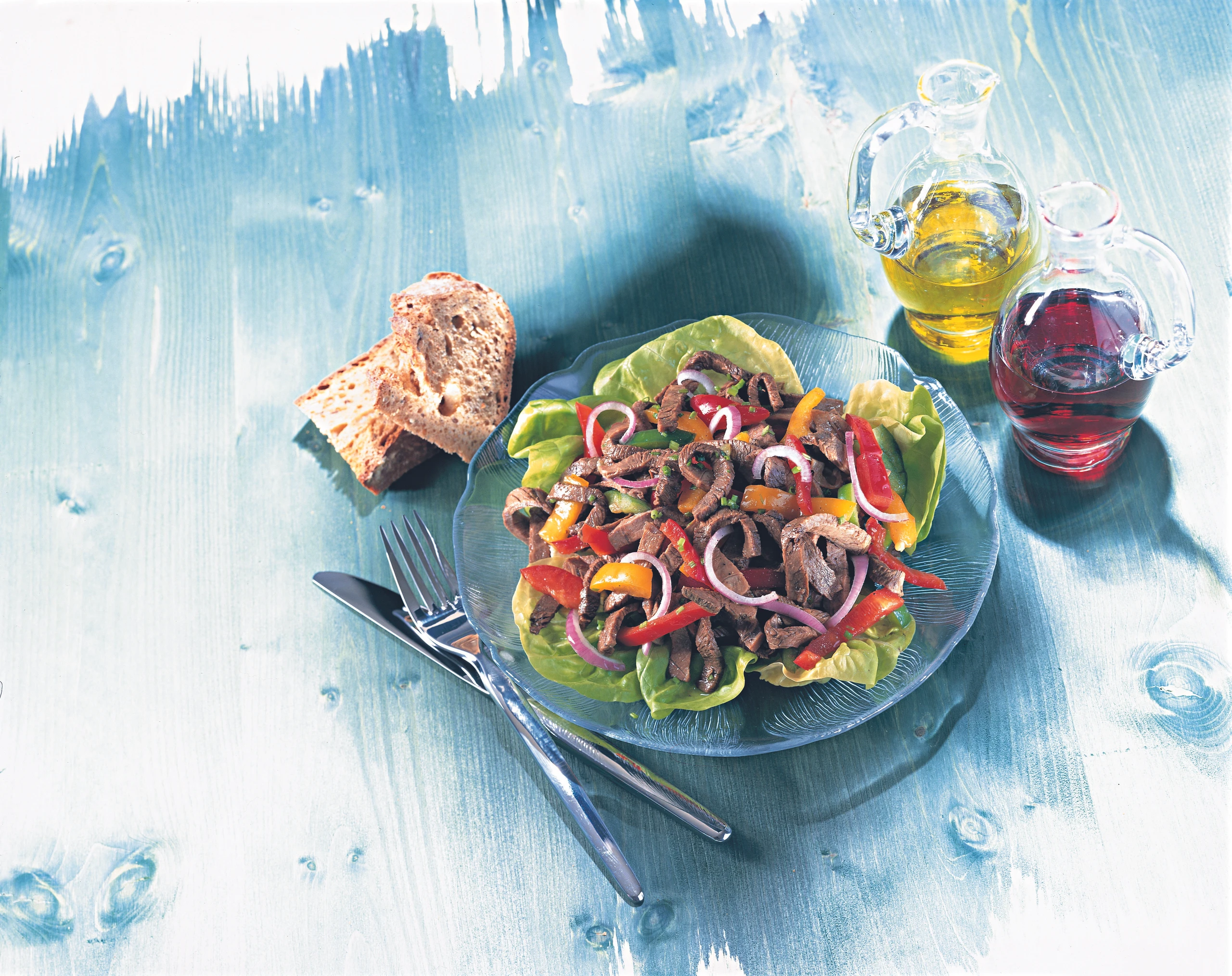 Rindfleischsalat mit Kernöldressing