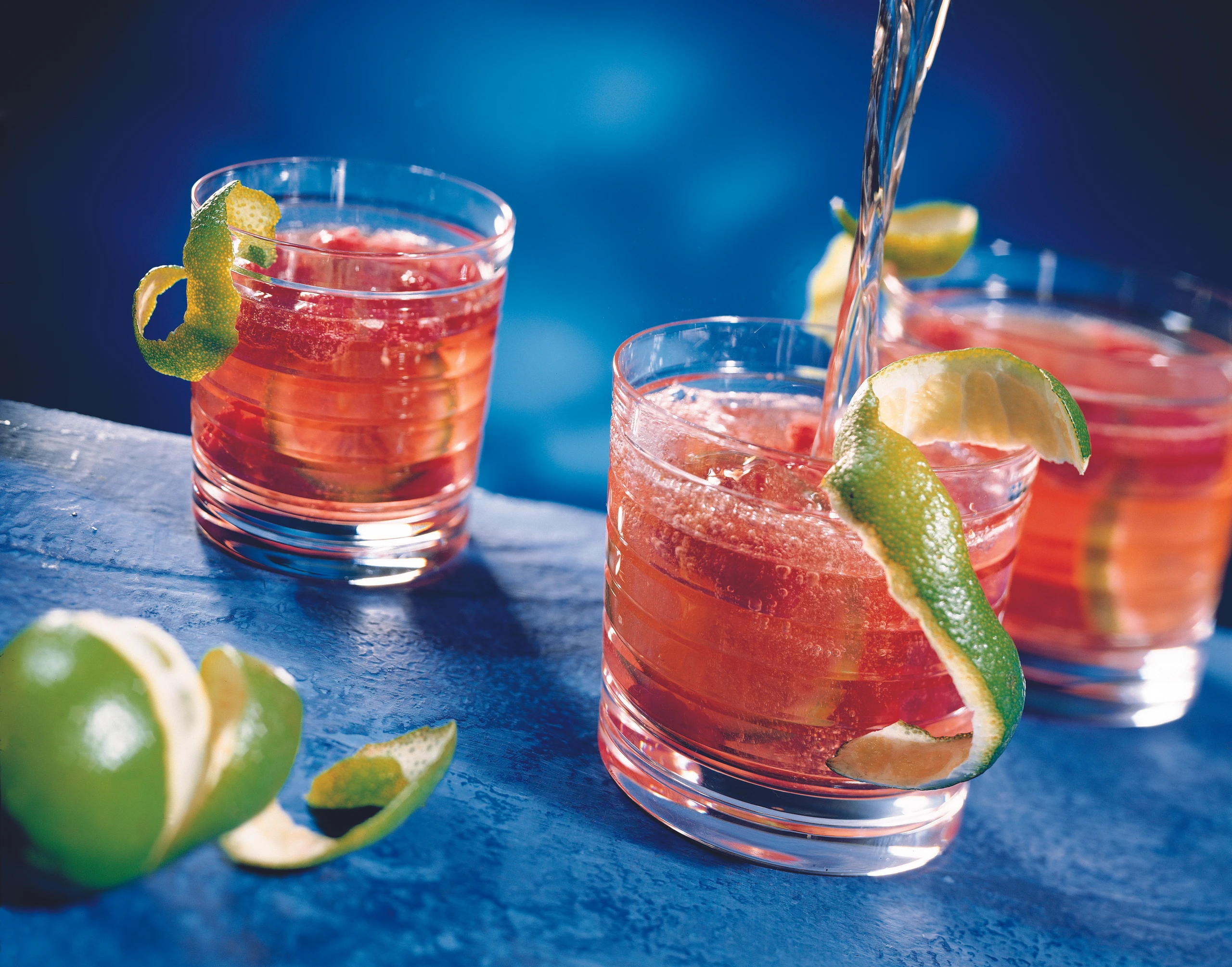 Himbeer-Limetten-Bowle