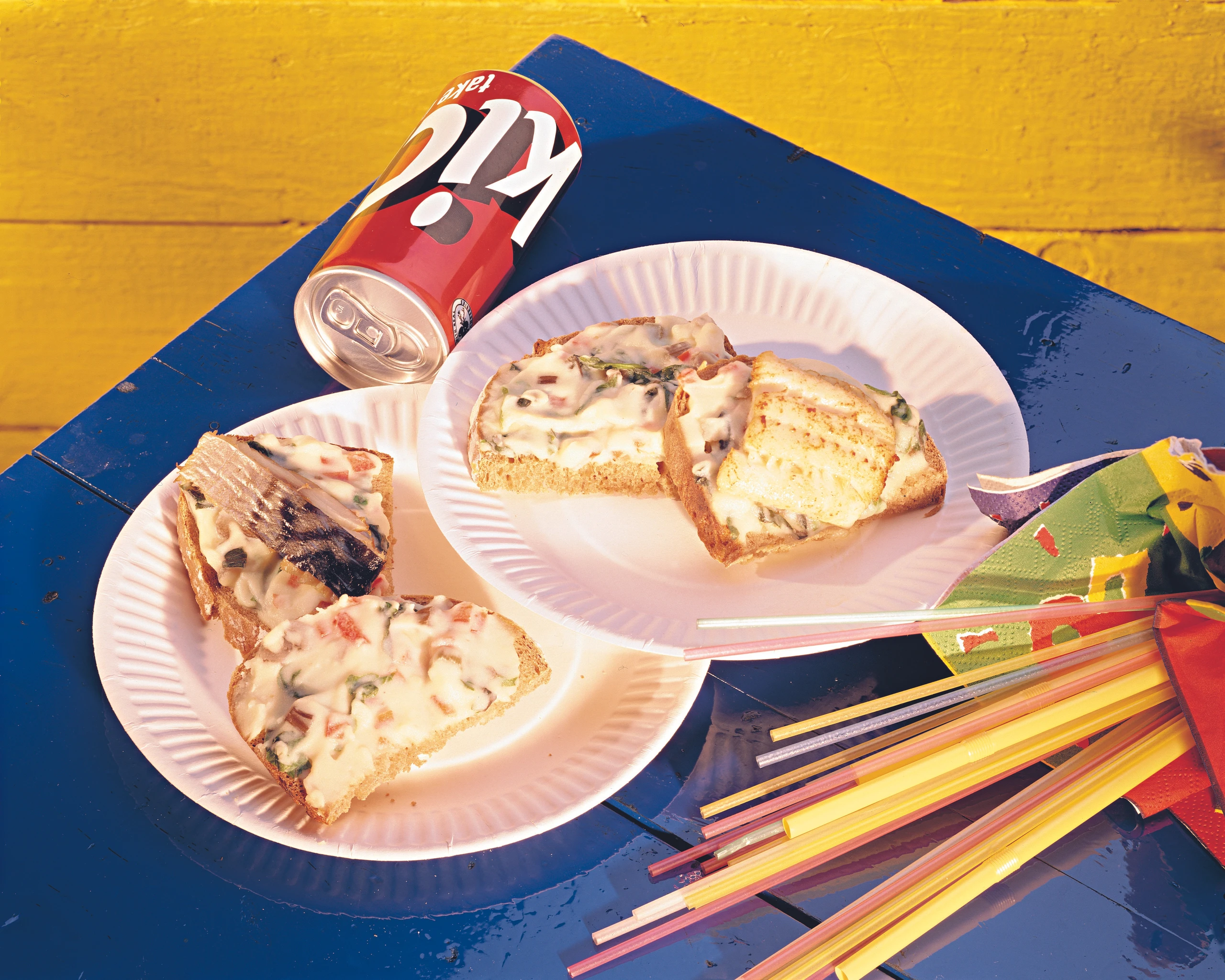 Paprika-Lauch-Aufstrich – dazu zweierlei Fisch