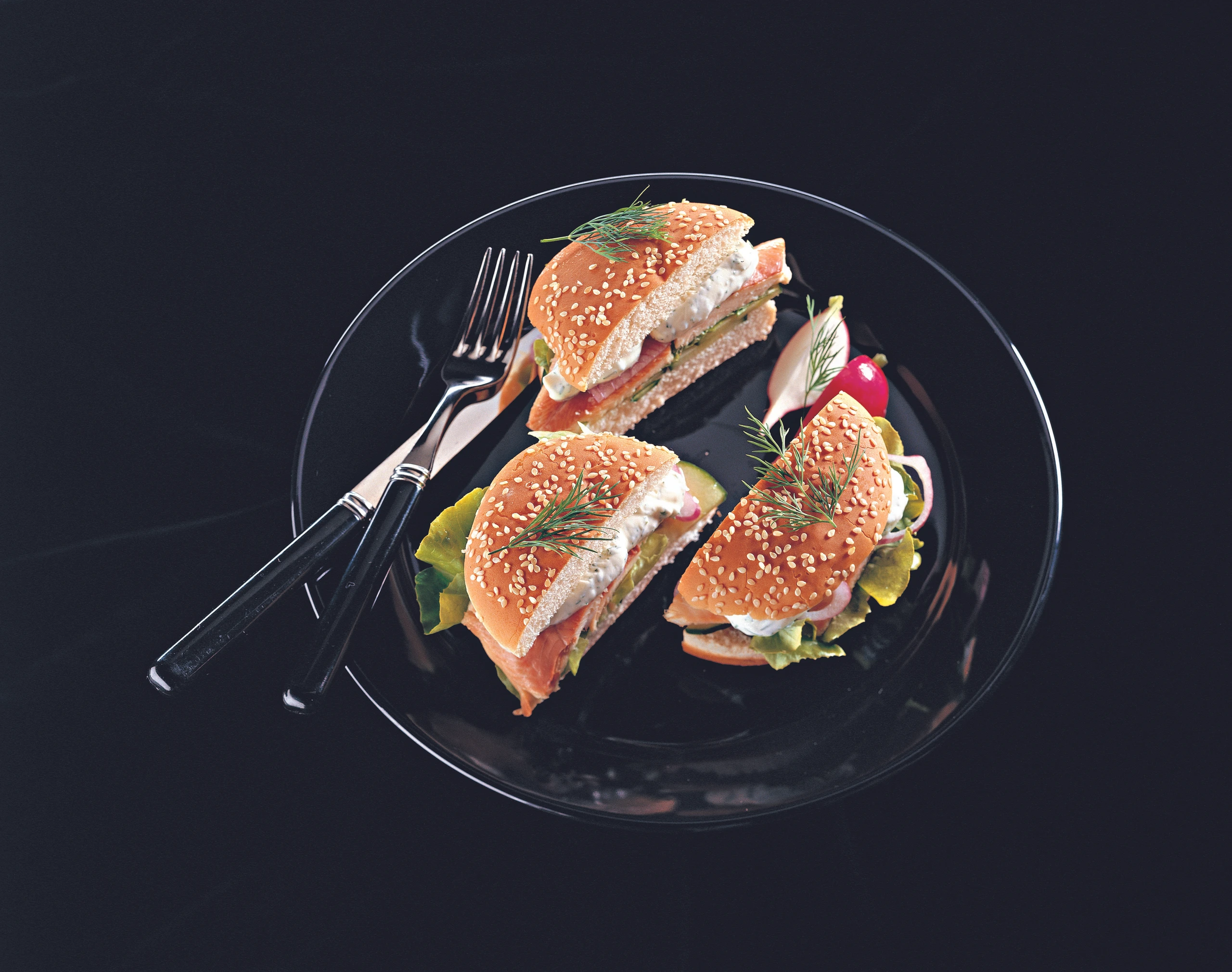 Räucherfisch-Burger