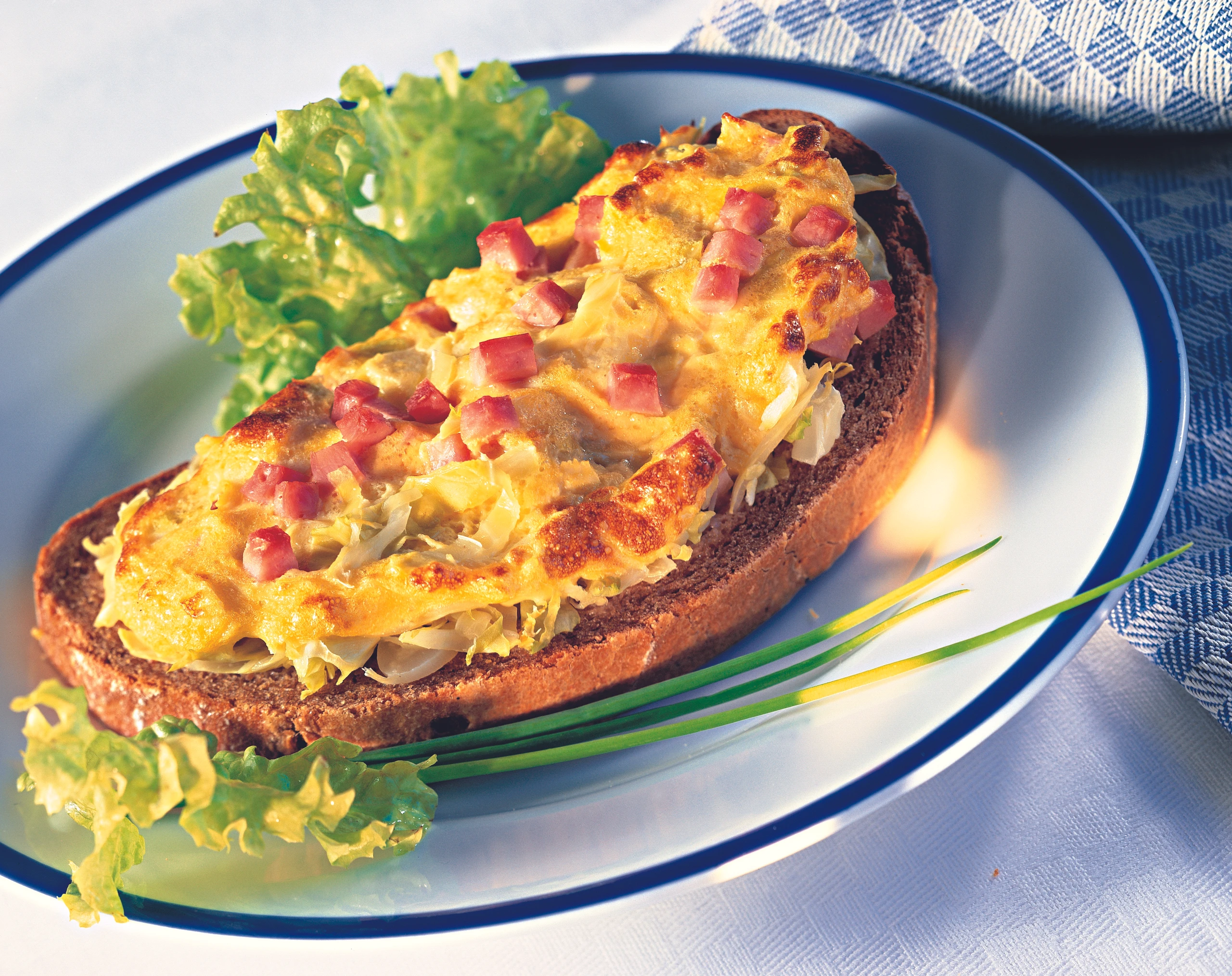 Überbackene Schinken-Krenbrote