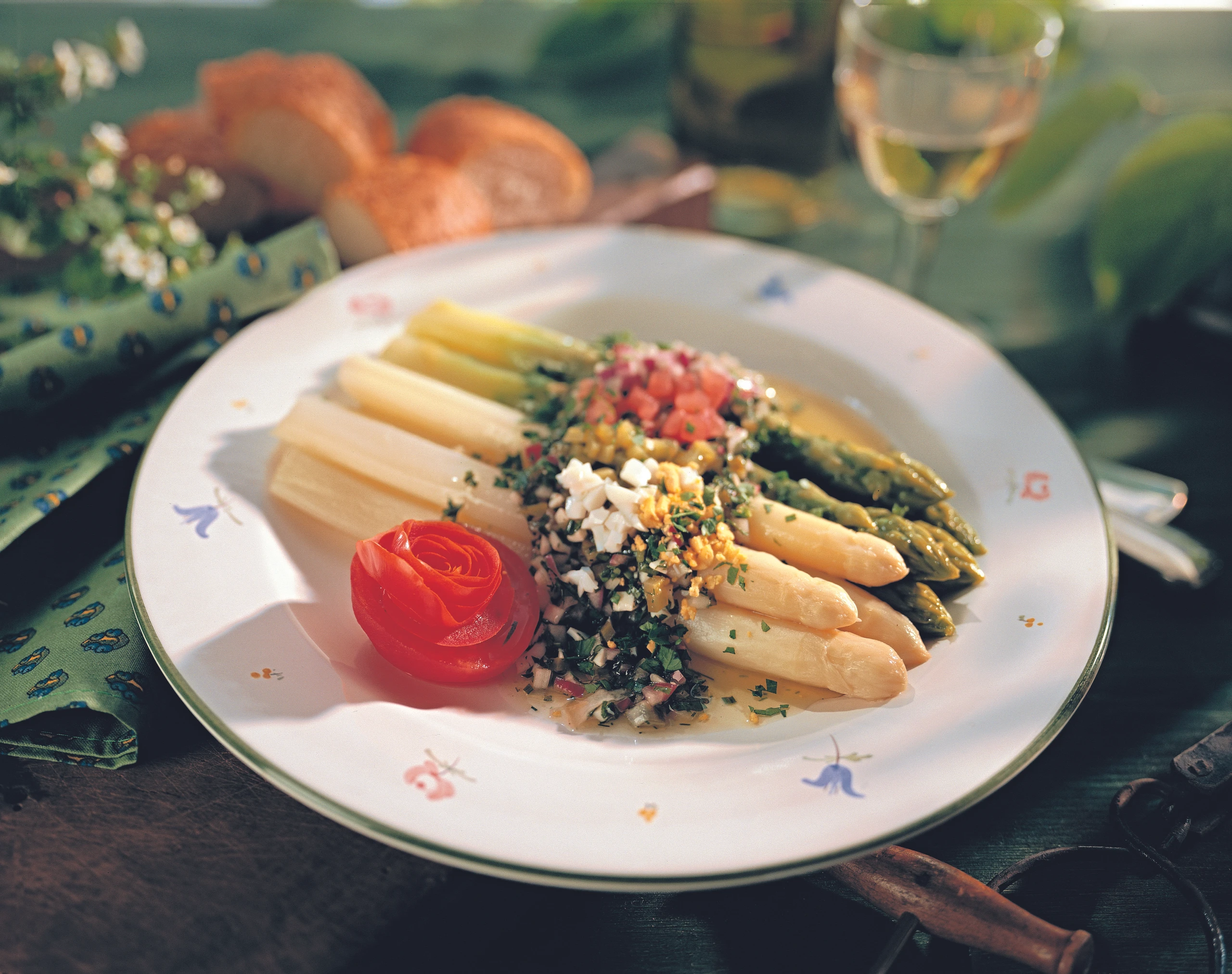 Spargel auf französische Art