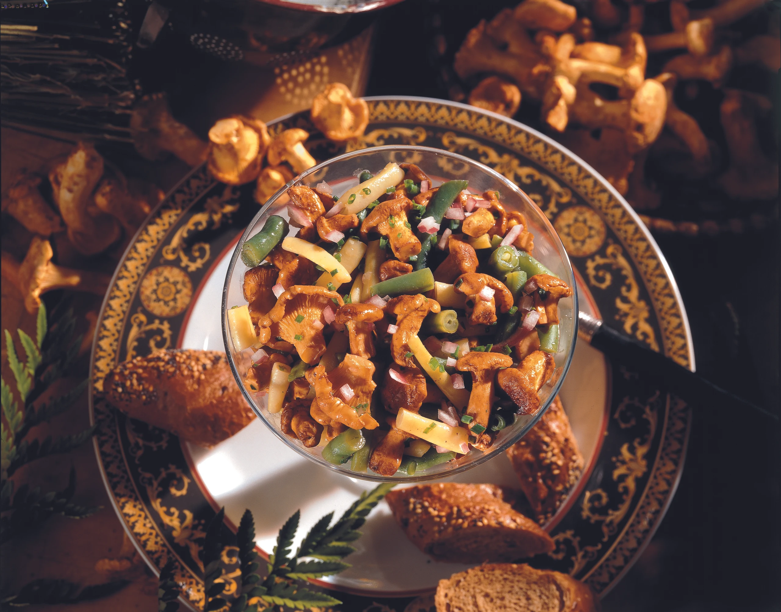 Salat aus Eierschwammerln