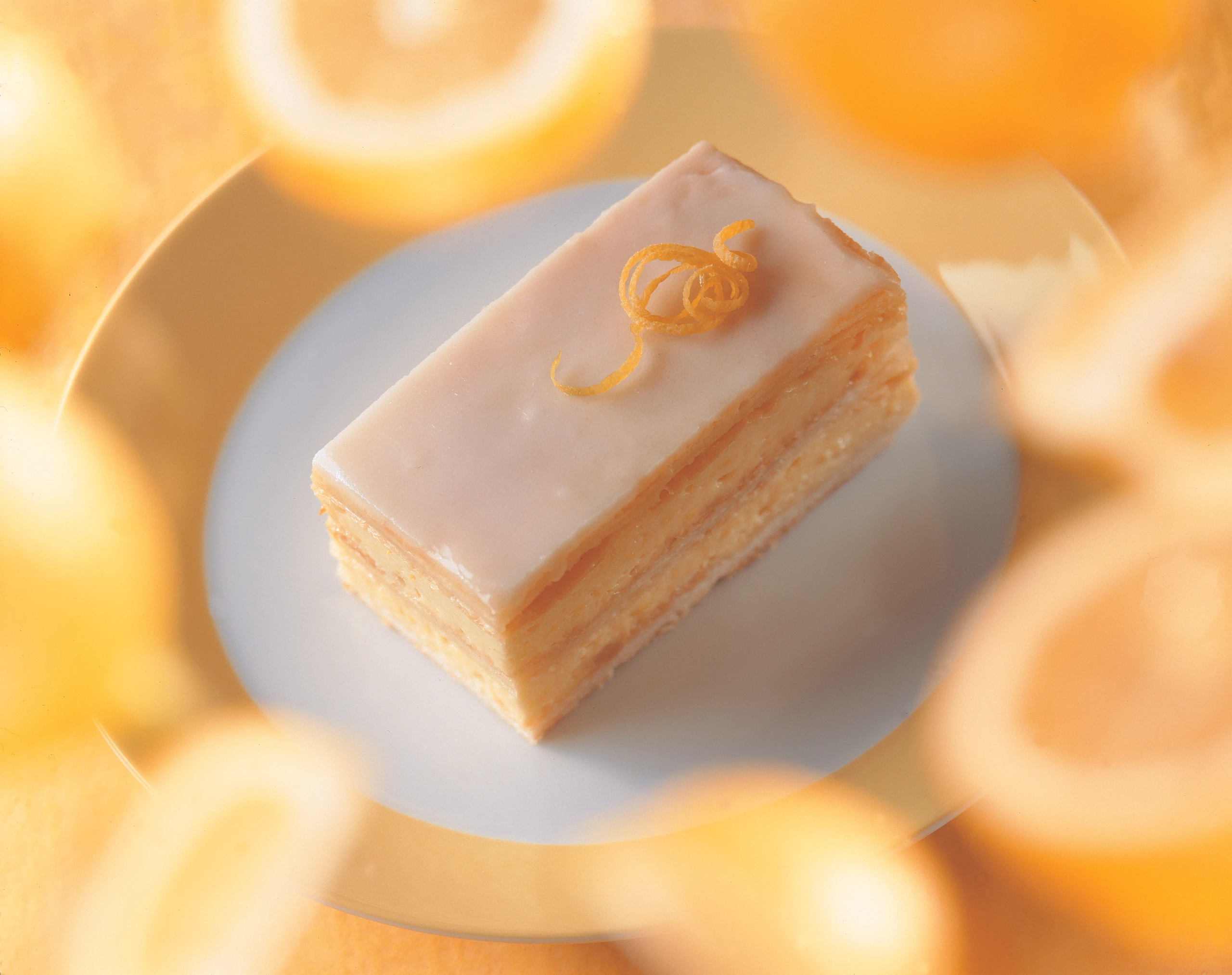 Zitronen-Cremeschnitten