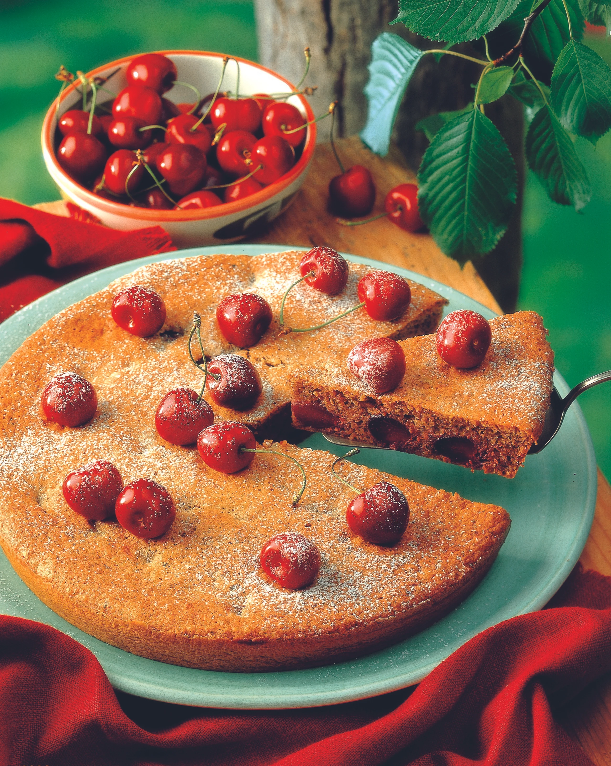 Kirschen-Walnusskuchen