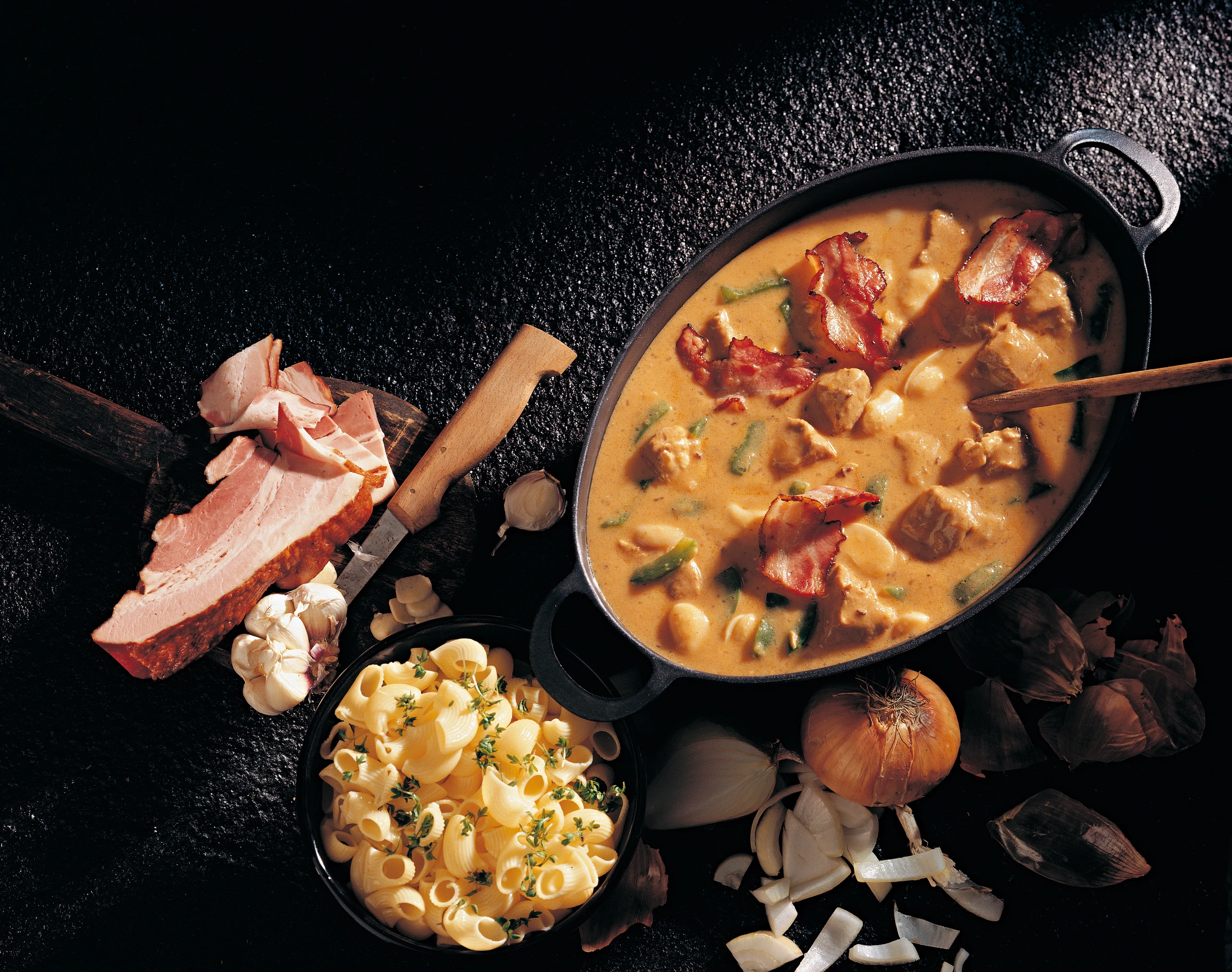 Bierfleisch mit Speck