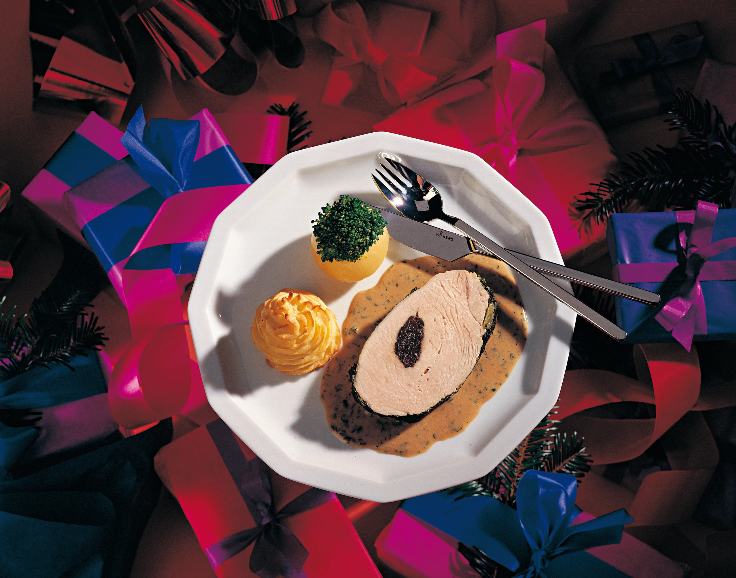 Gebratene Putenbrust mit Zwetschkenfülle