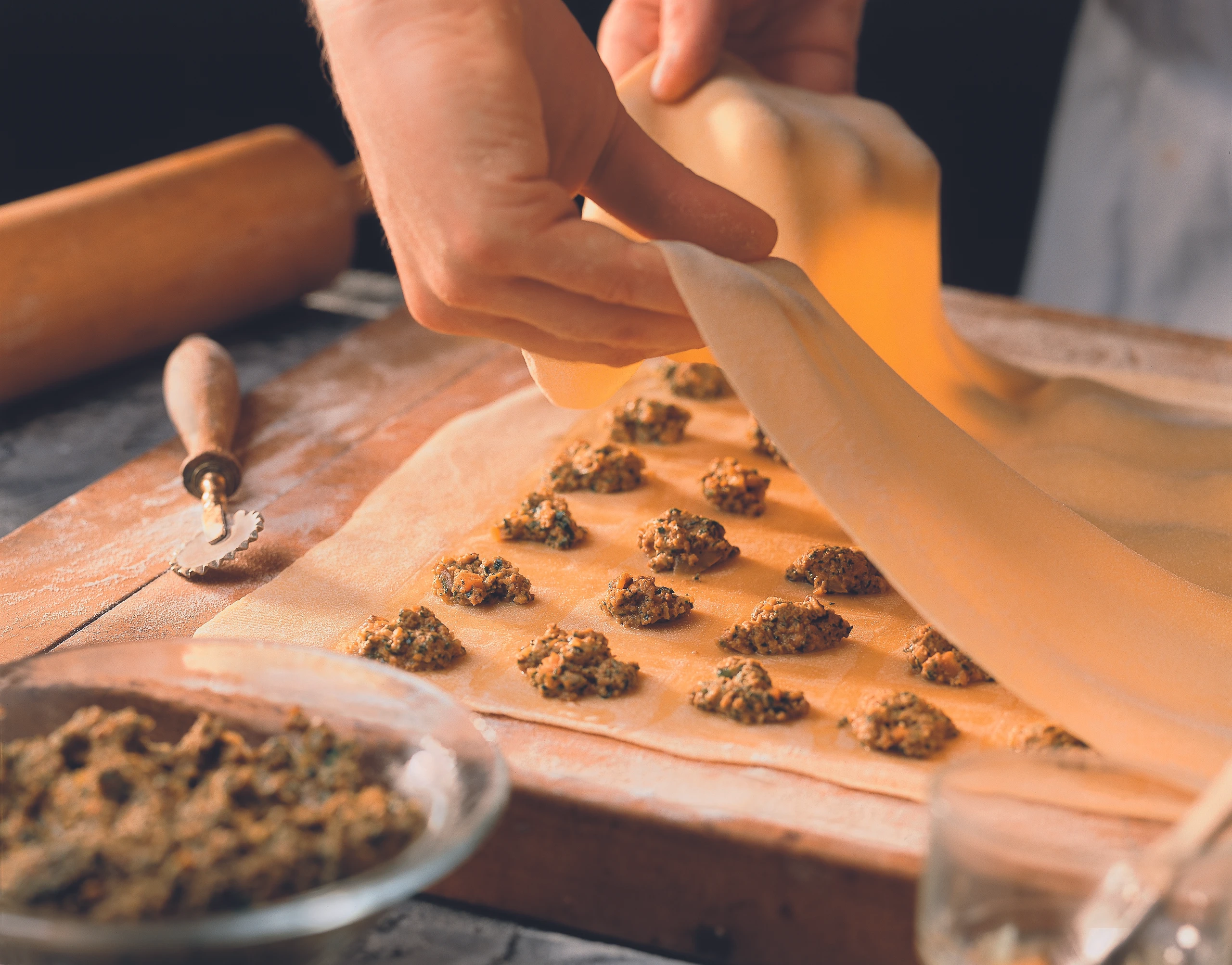 Nudelteig für gefüllte Pasta