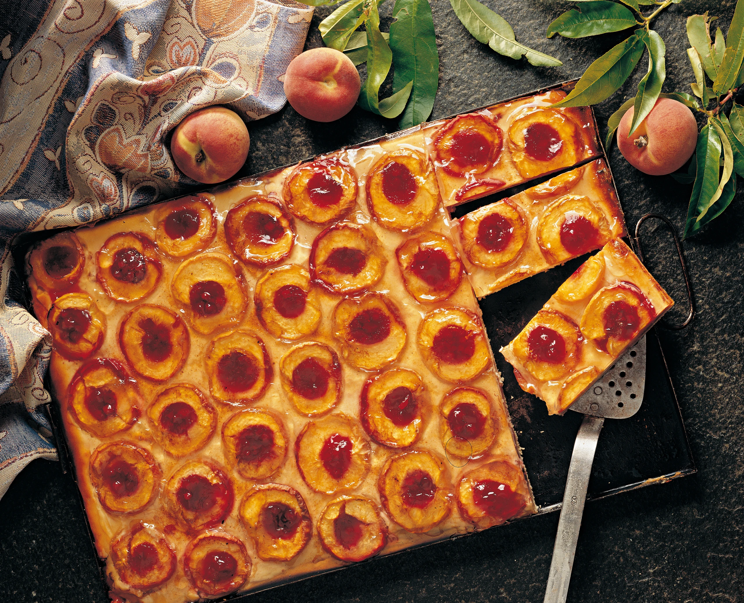 Topfen-Pfirsichkuchen