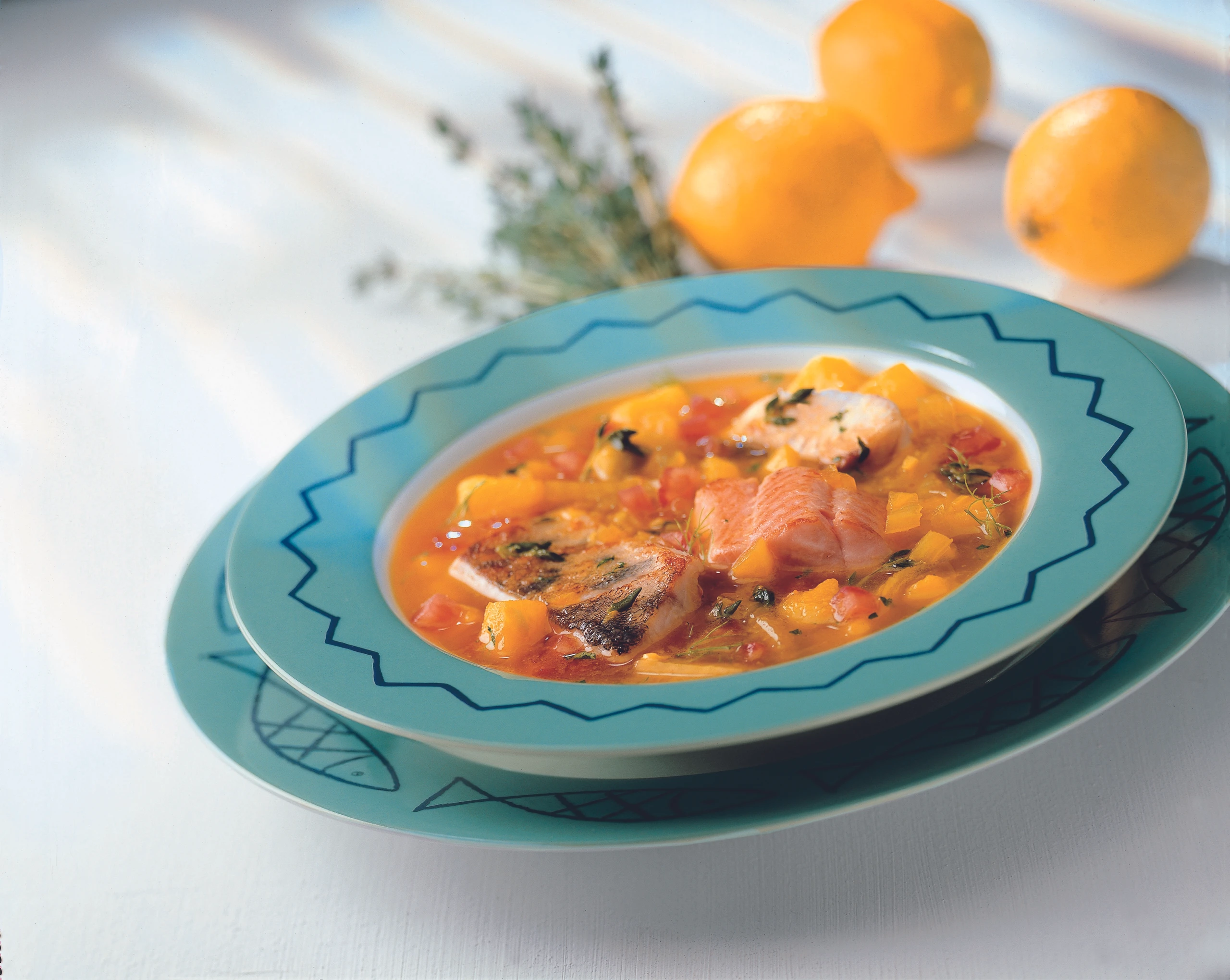 Fischsuppe mit Safran und Fenchel