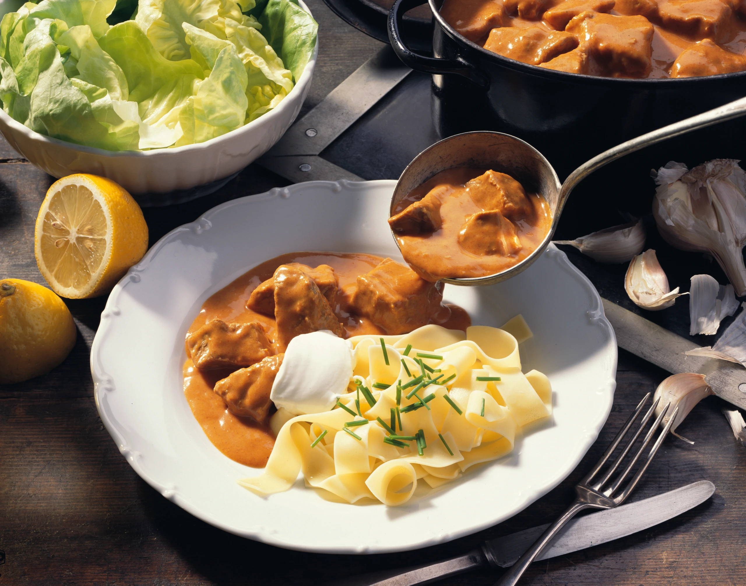 Cremiges Kalbsrahmgulasch