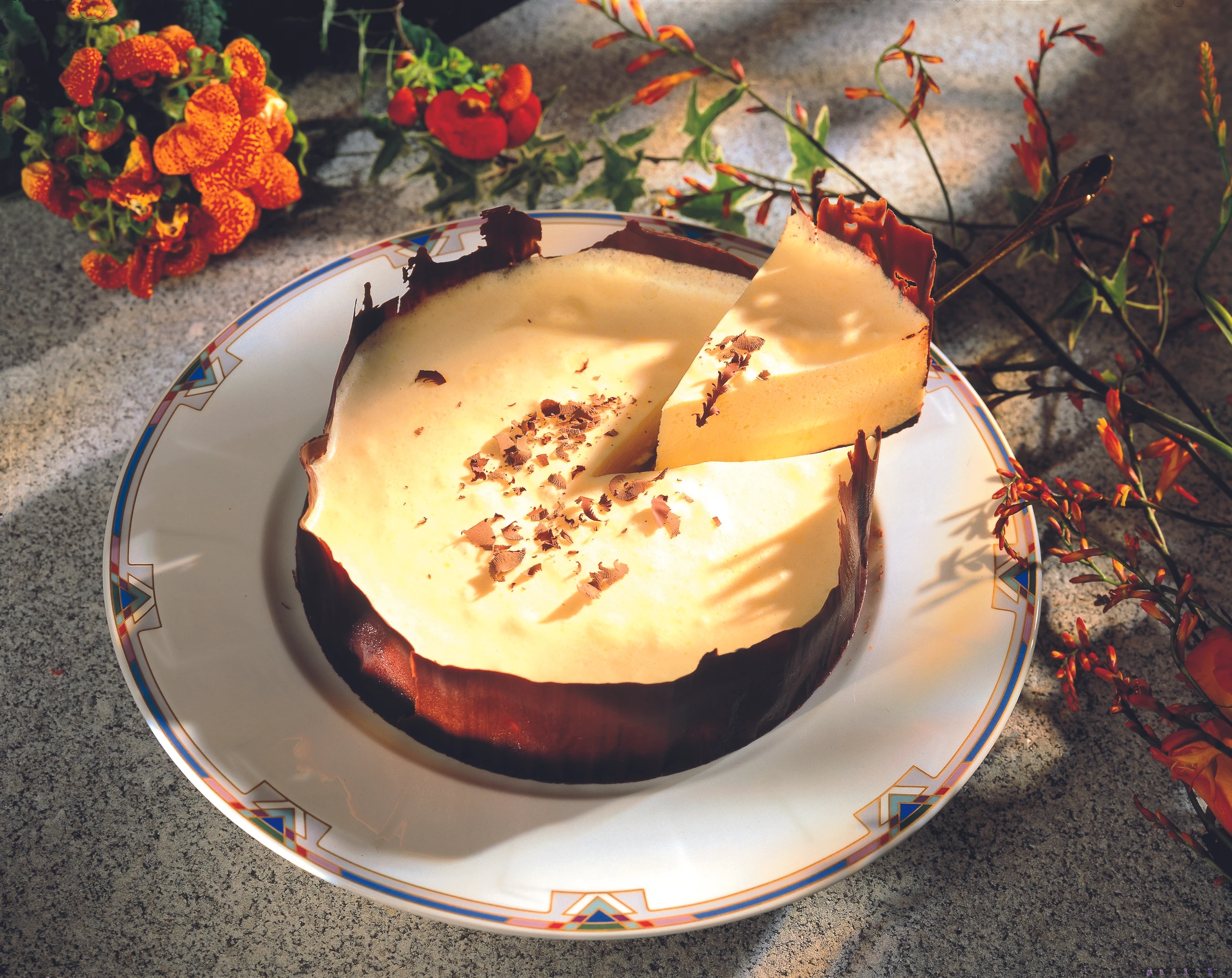 Zitronentorte mit Schokolade