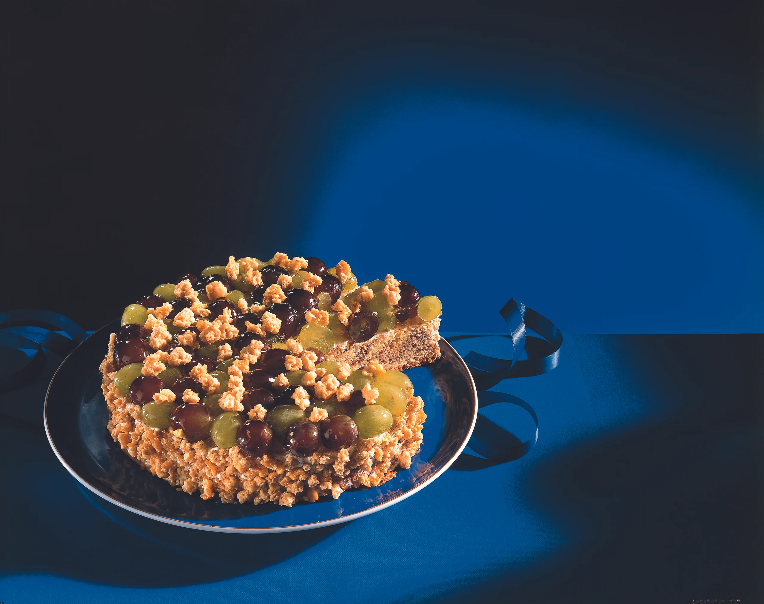 Müslitorte mit Trauben