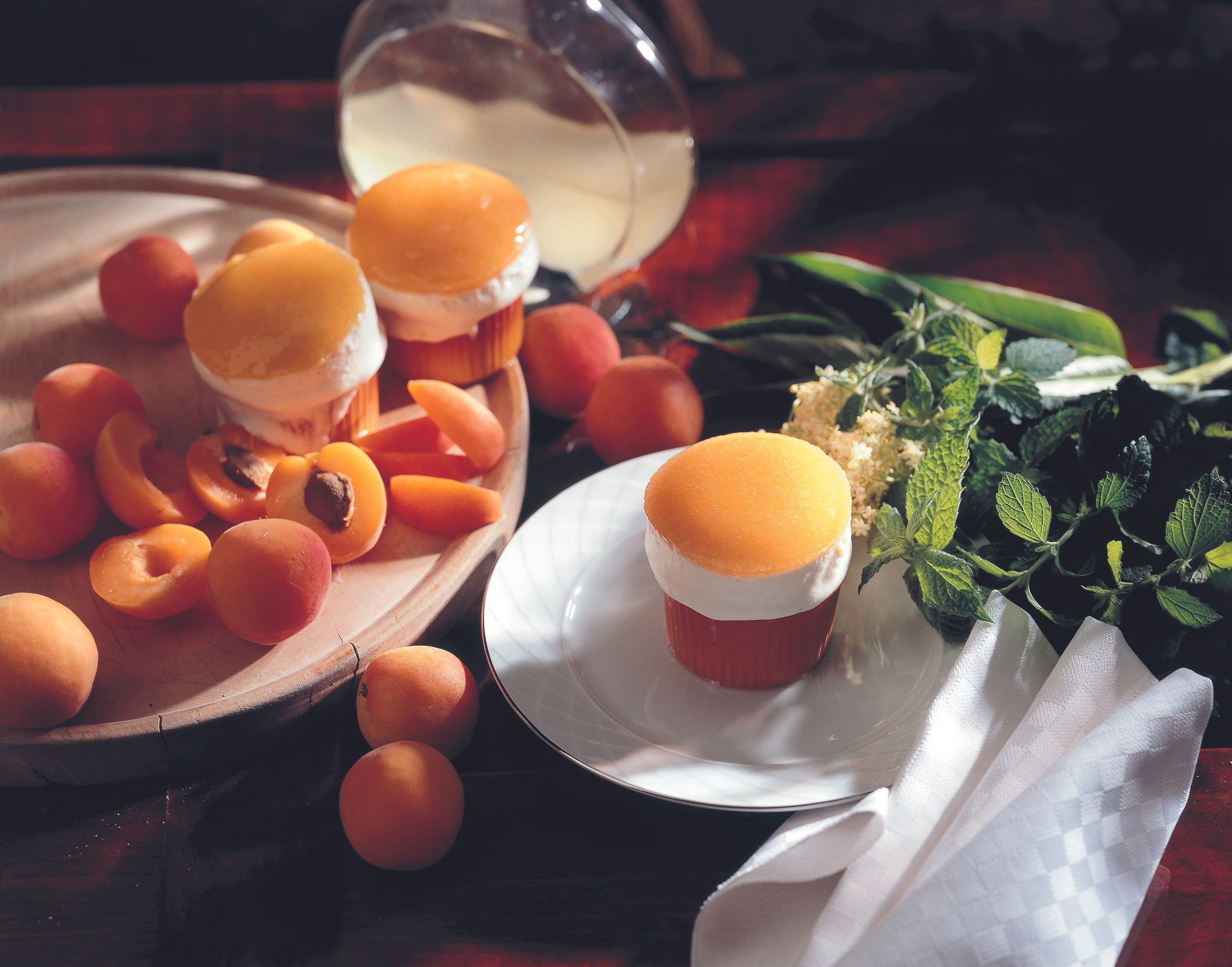 Gefrorene Hollerblütensoufflés