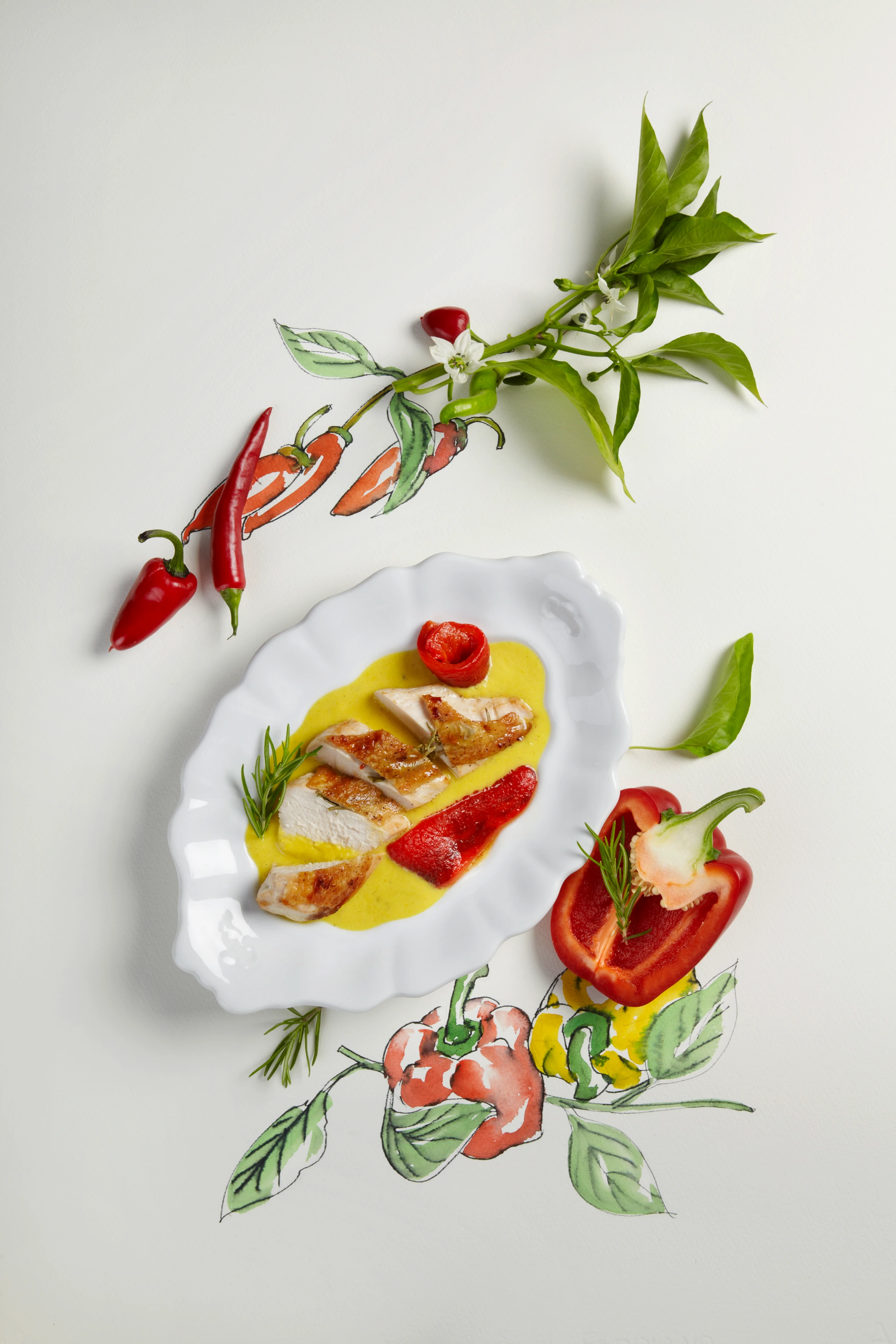 Hühnerfilet mit Paprikacreme