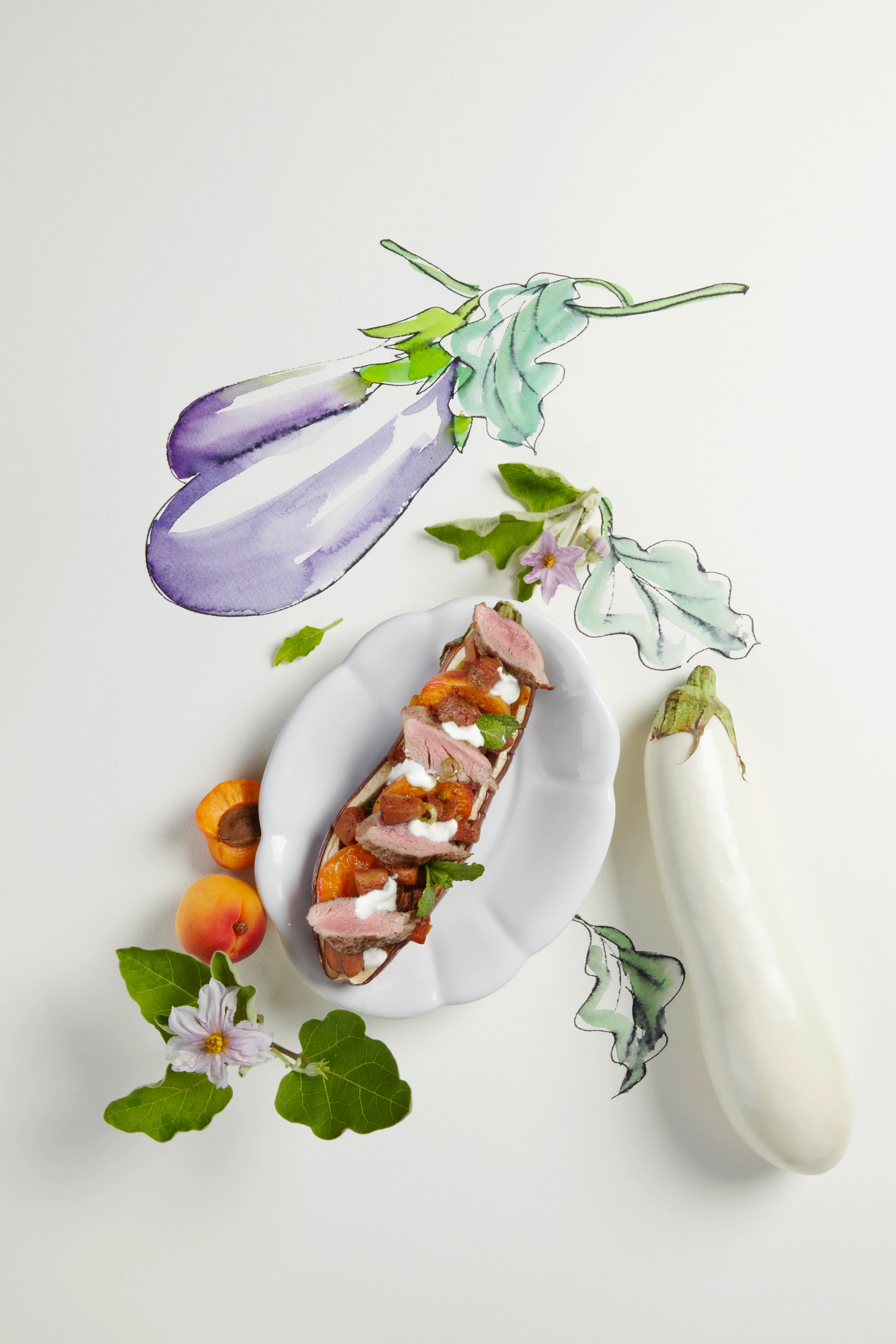 Melanzani-Tandoori mit Lammfilet