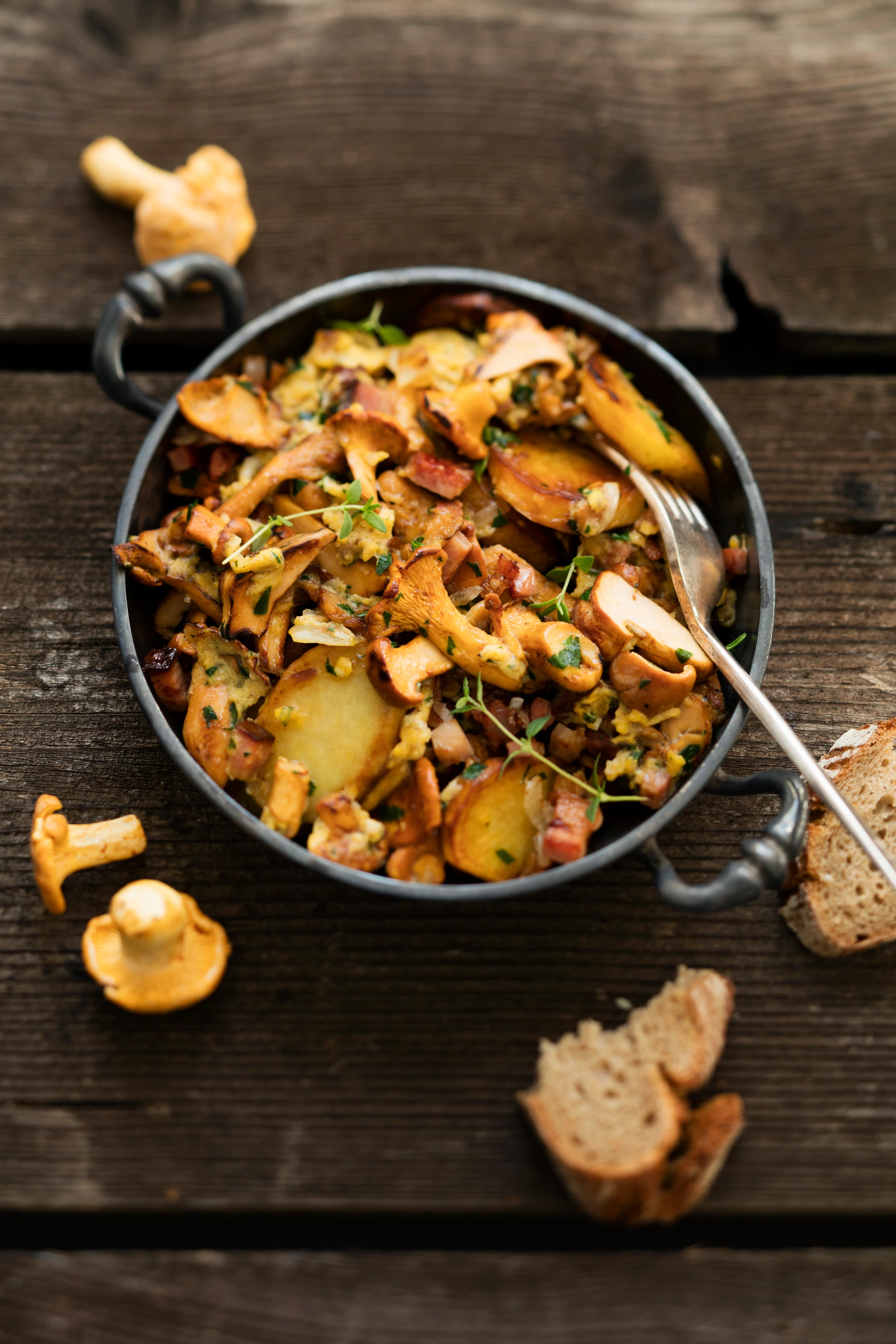 Eierschwammerl-Gröstl