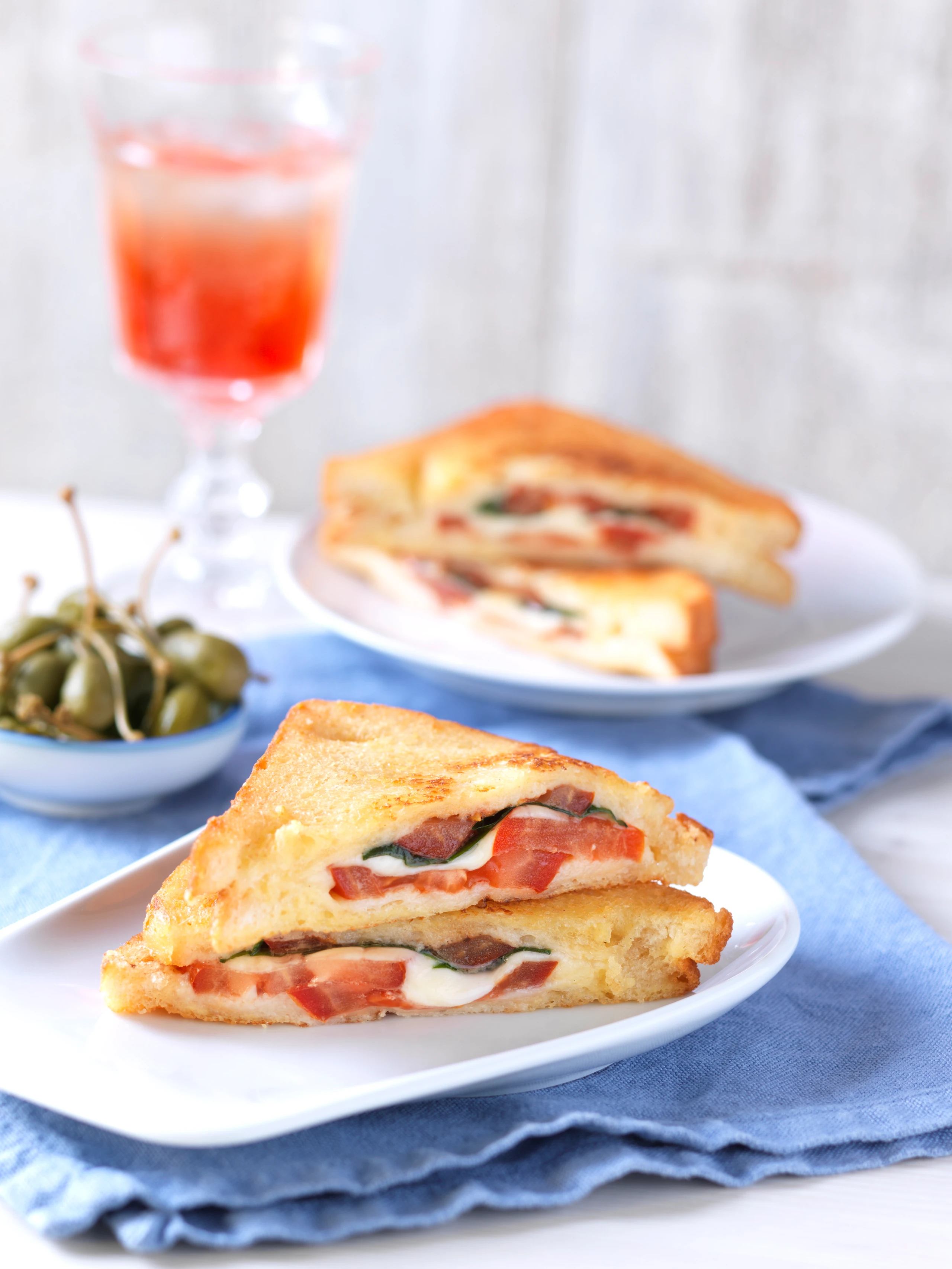 Gebratene Käse-Paradeiserbrote