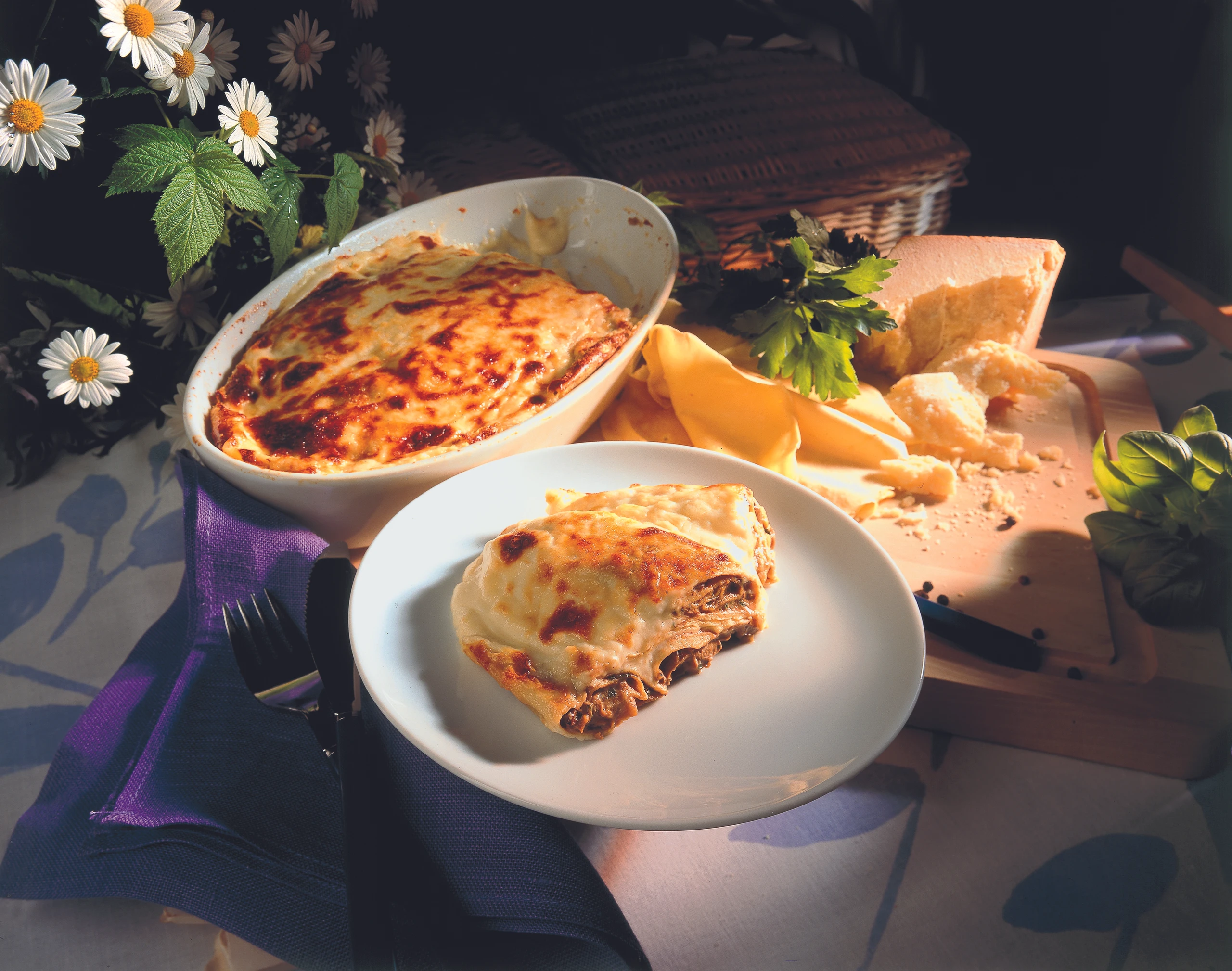 Crespelle mit Steinpilzfülle