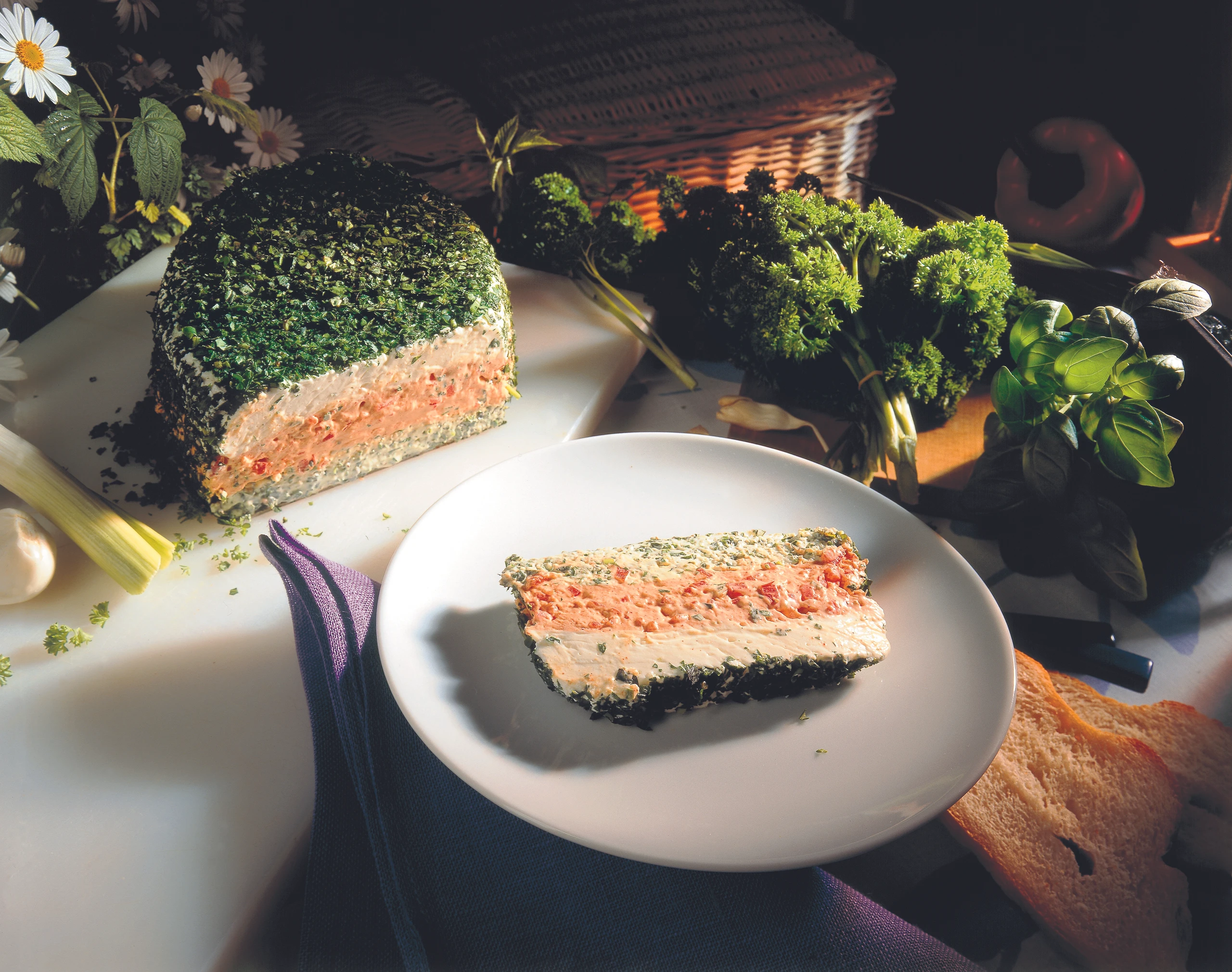 Formaggio tricolore: Dreierlei Frischkäse-Variationen