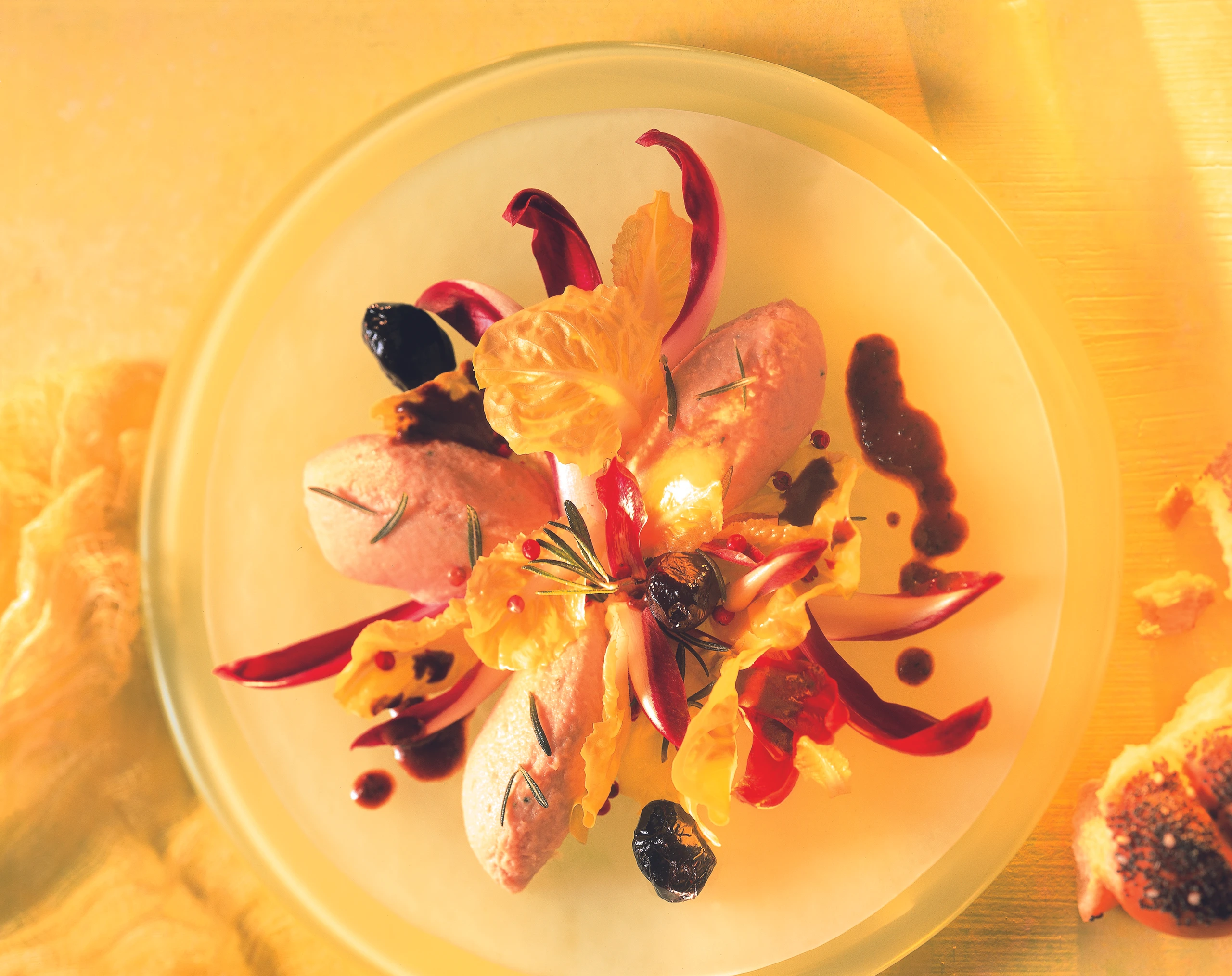 Thunfischmus mit Rosmarin und Olivensauce