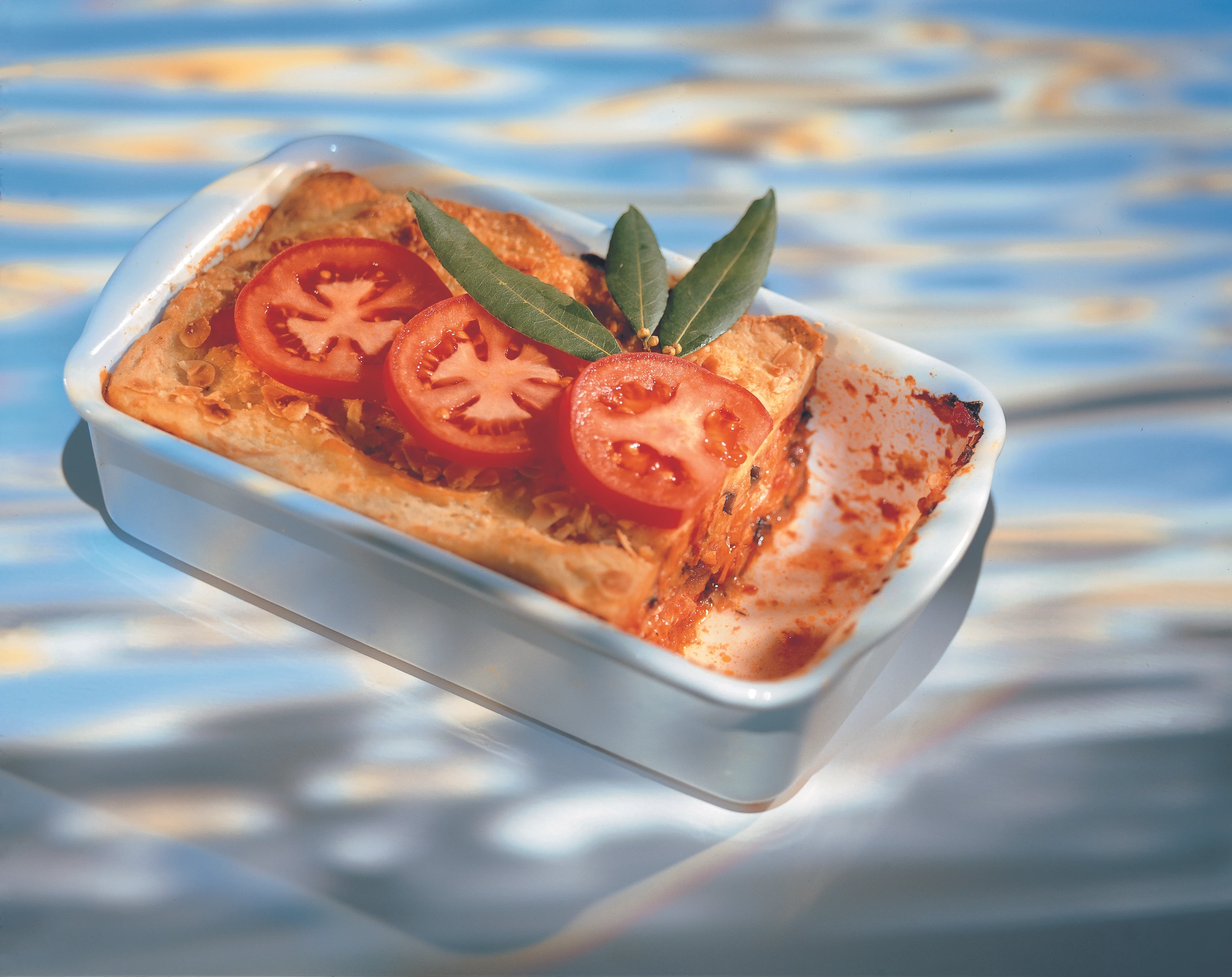 Gemüse-Moussaka mit Mandeln