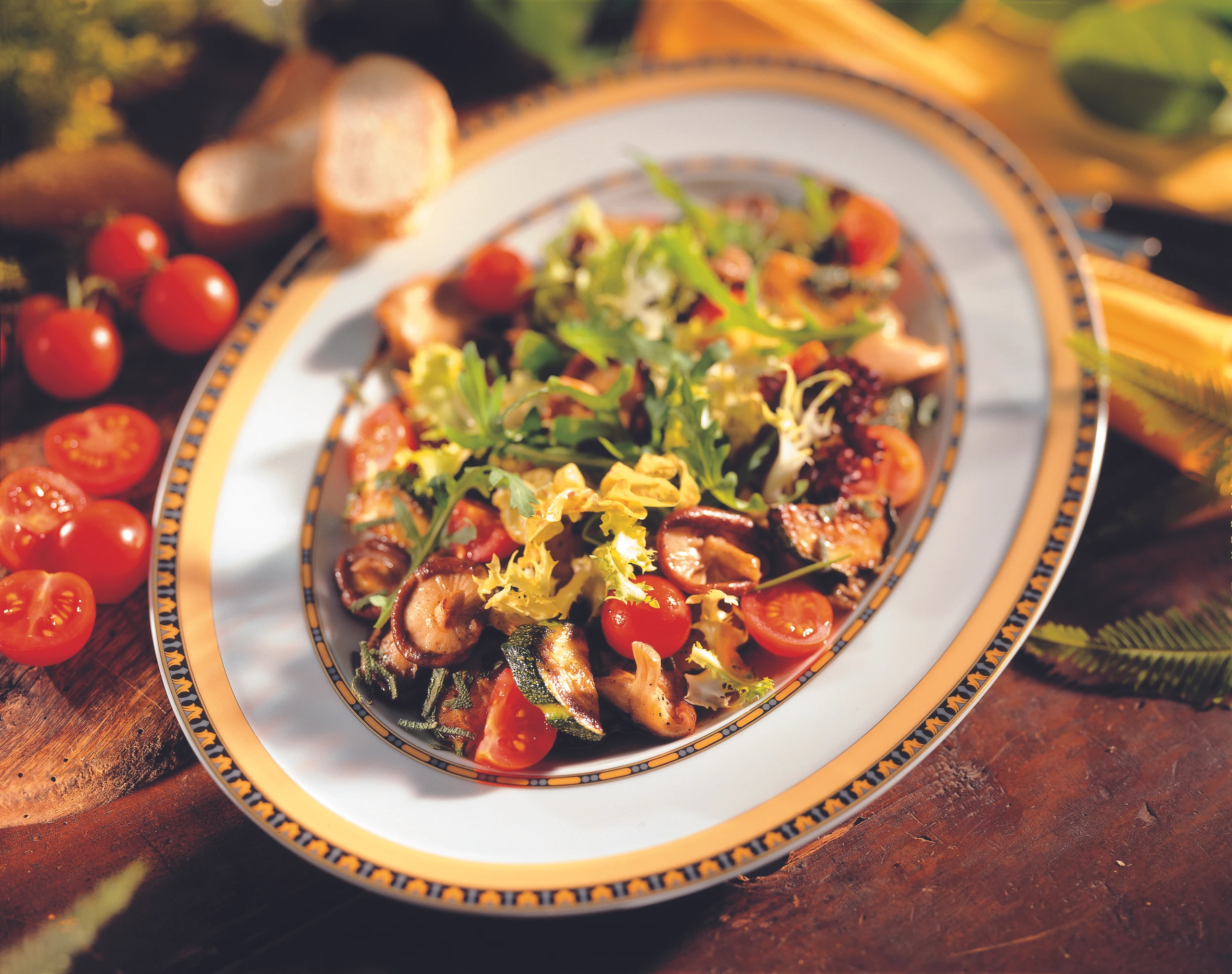 Schwammerl-Zucchini-Salat